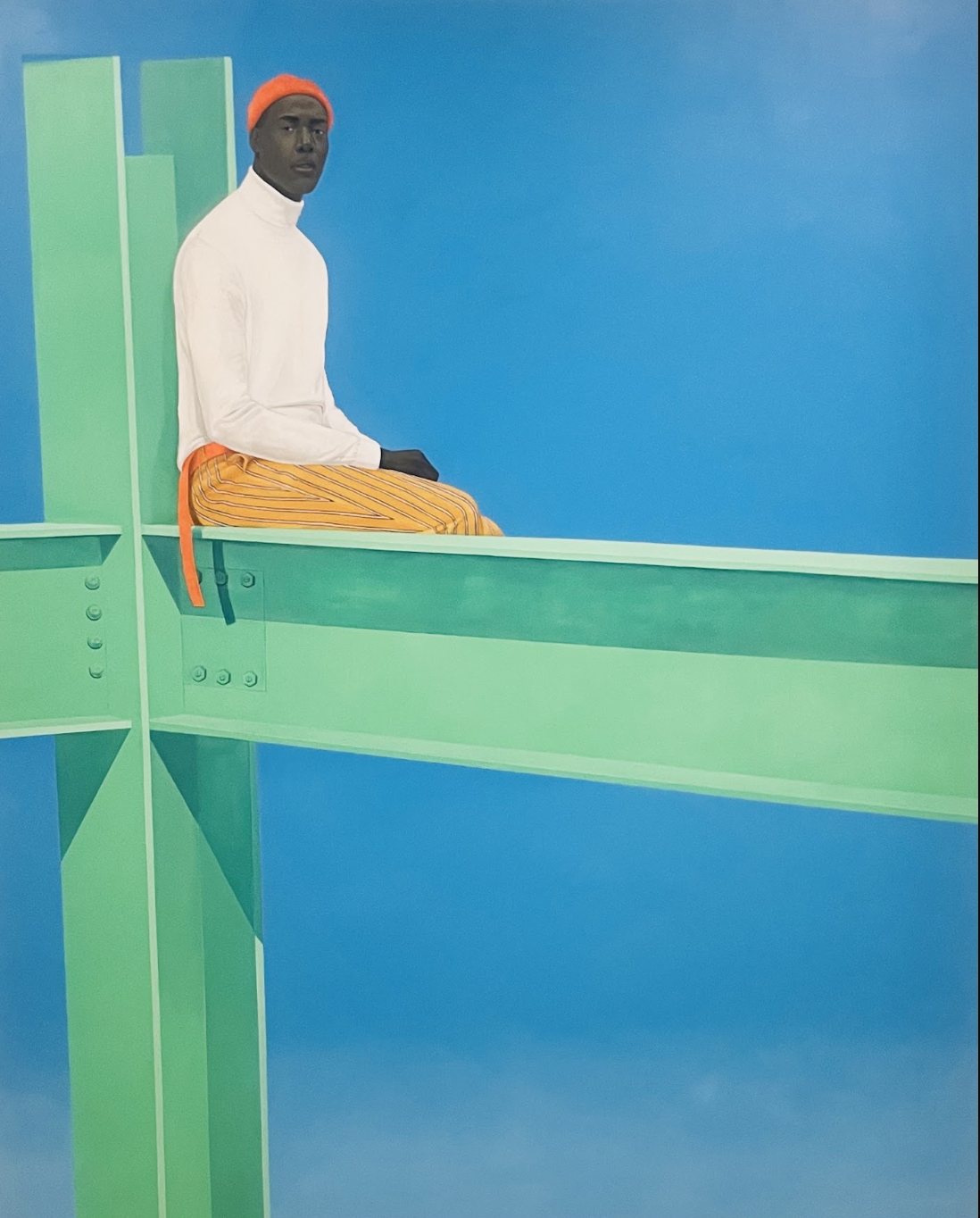 If You Surrendered to the Air, You Could Ride It, 2019. Oil on linen.