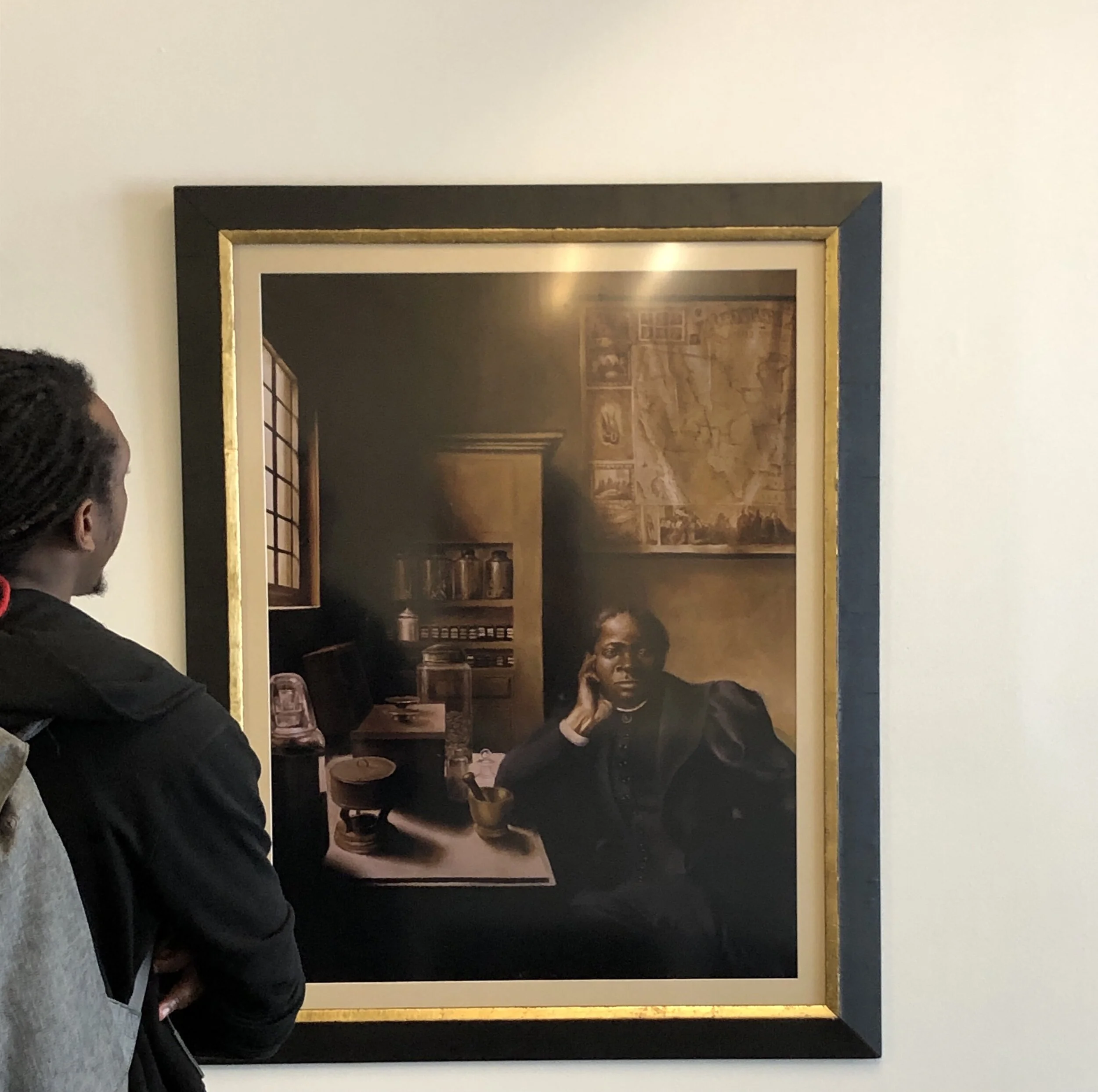 Taking in Elizabeth Colomba's Biddy Mason, 2006 (oil on canvas)