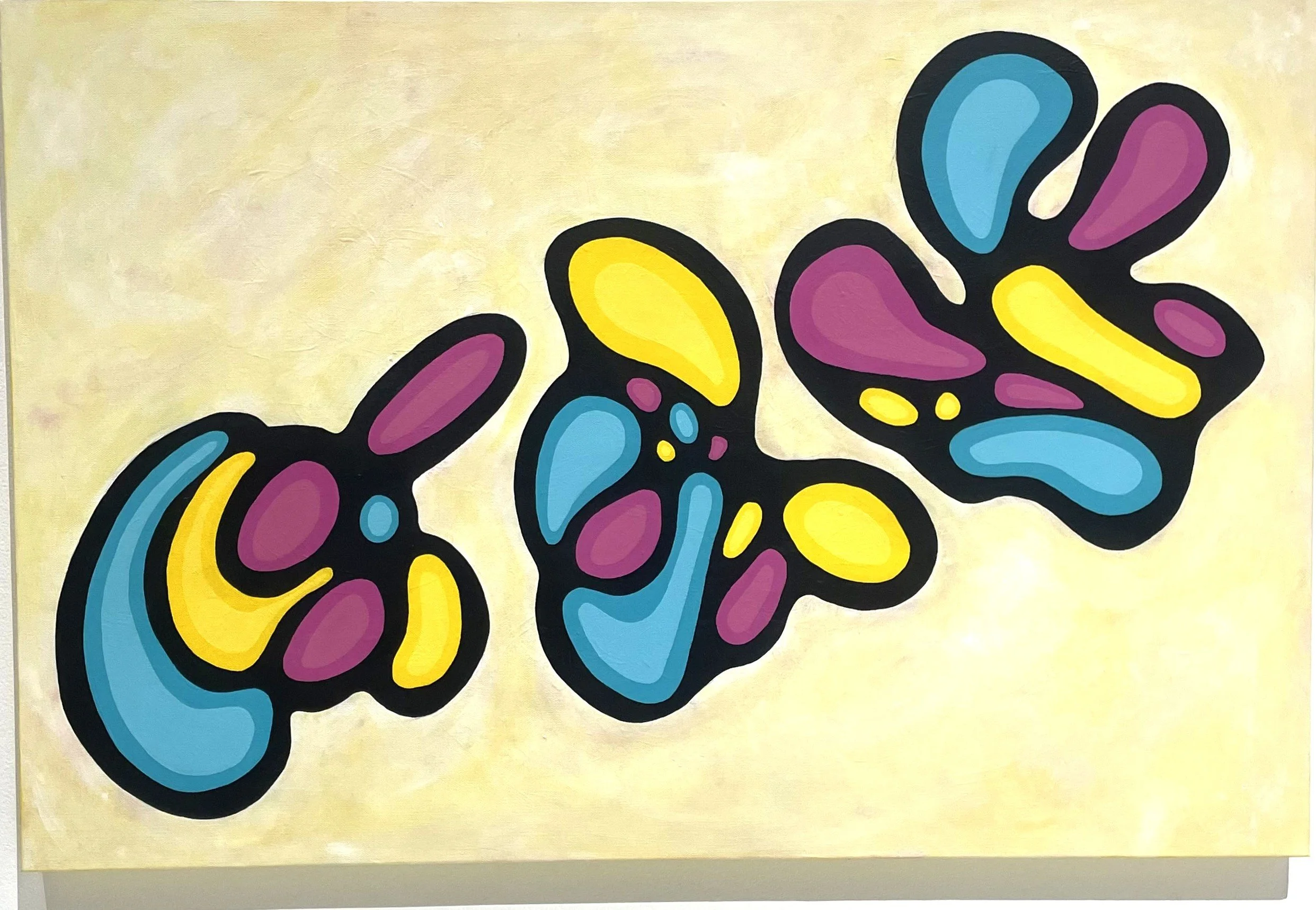 Chantrice Rachelle, Ready or Not, 2026. Acrylic on canvas.