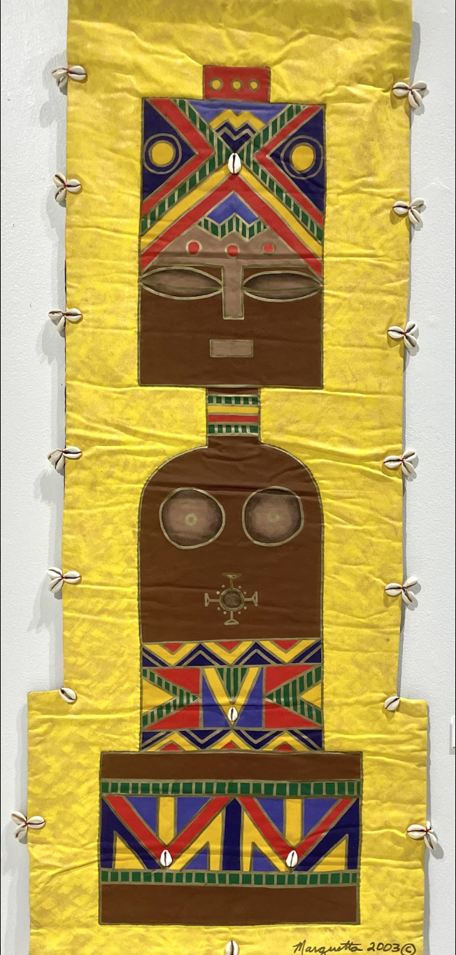 Untitled, 2003. Hand-painted and hand-quilted.