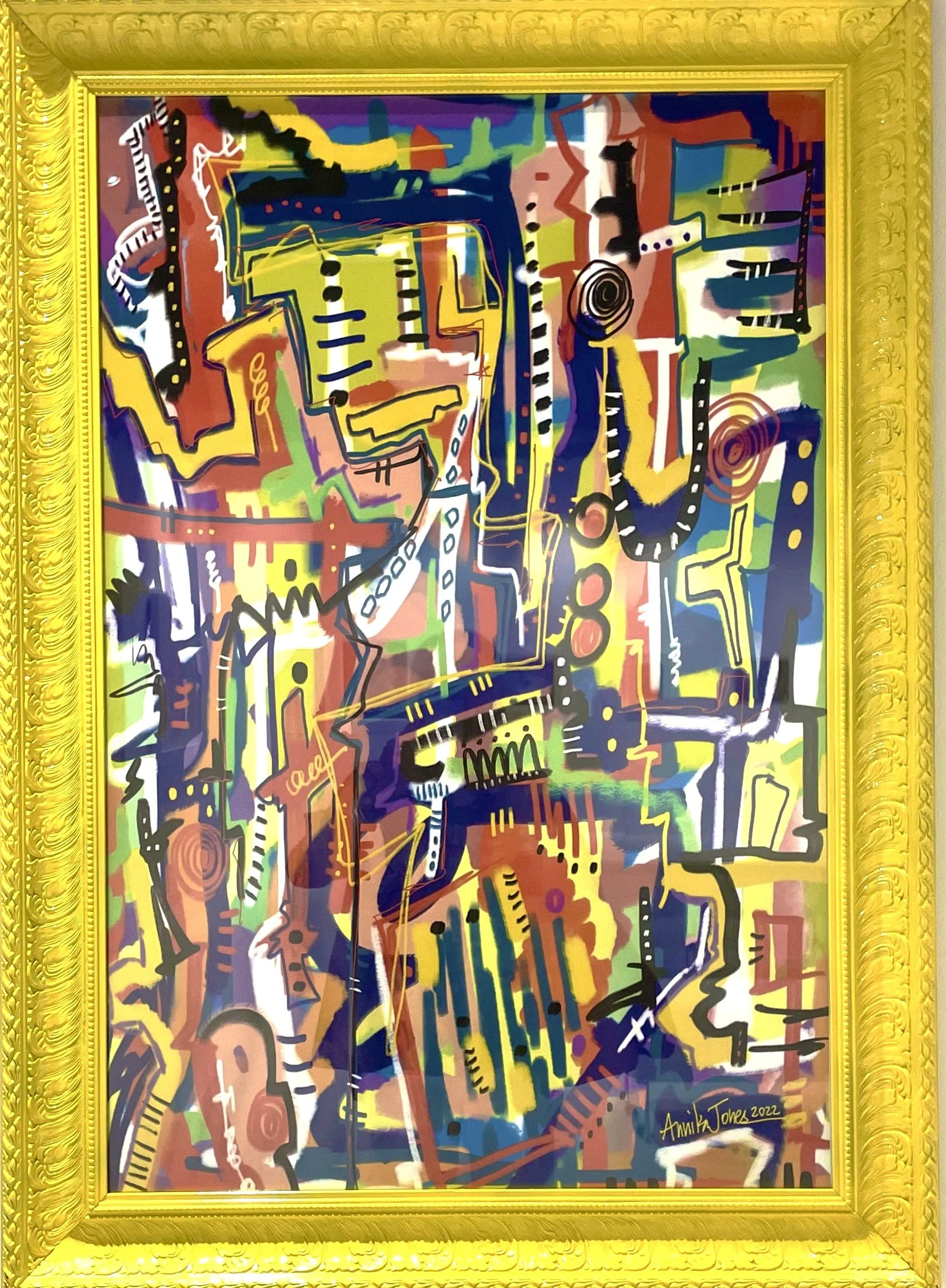 Annika Jones, The Urban Opus, 2022. Original digital painting - digital print.