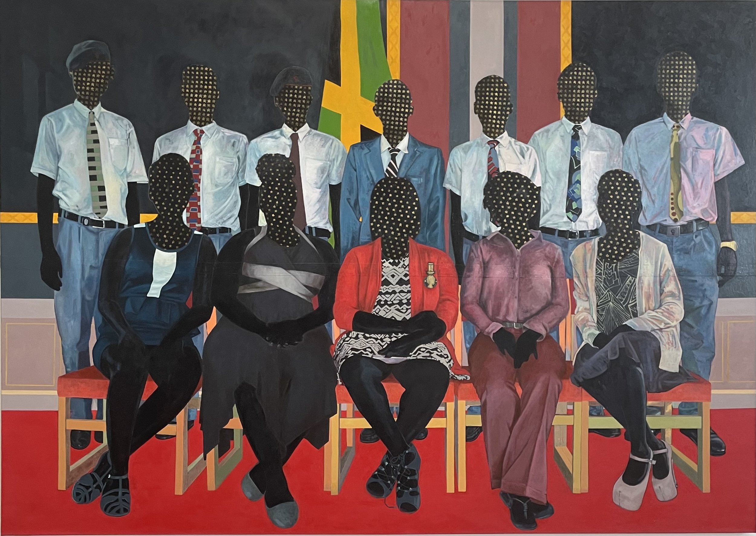 Kimani Beckford, To Be Young, Gifted and Black, 2016. 96 x 134," oil on canvas