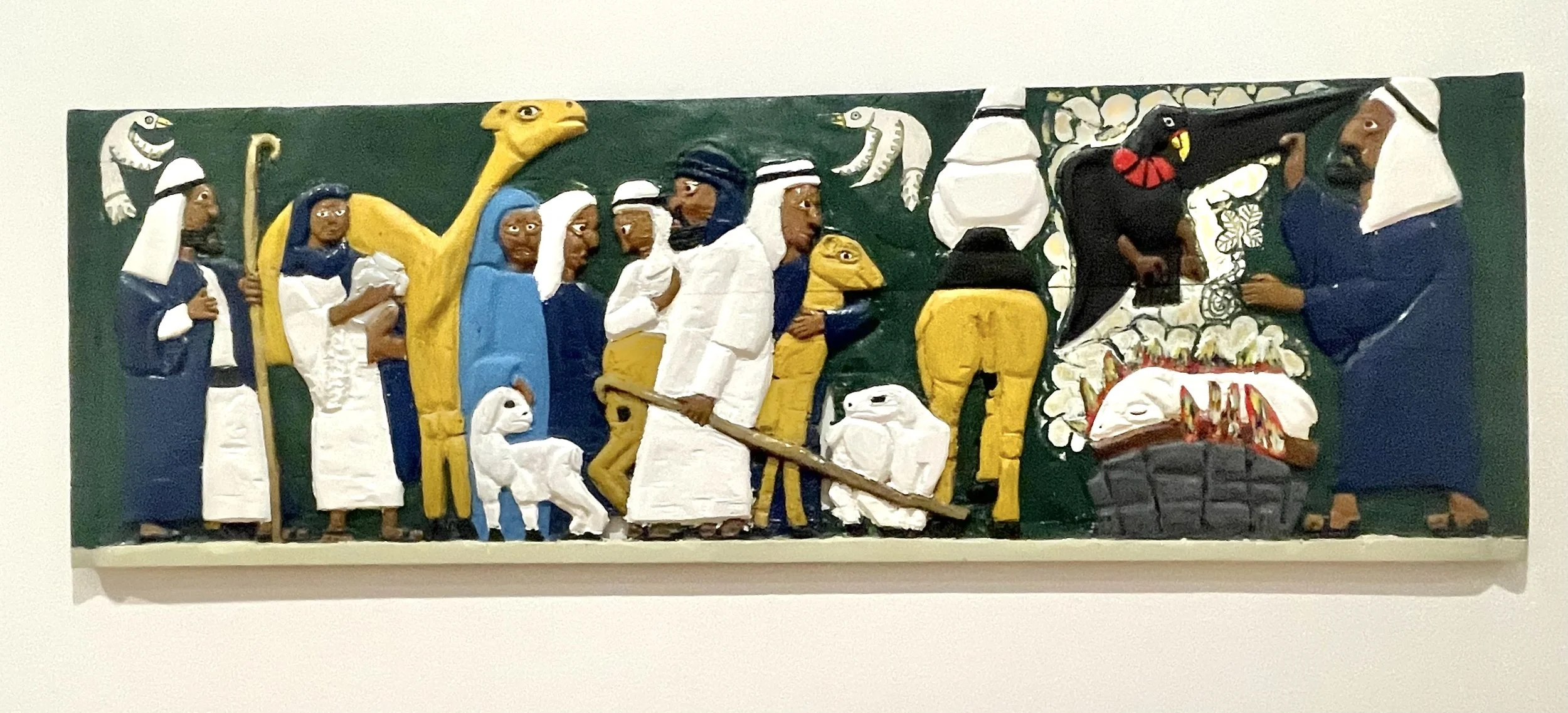 Herb Singleton, Abraham and Lot. 1970-1994. Wood and enamel paint.