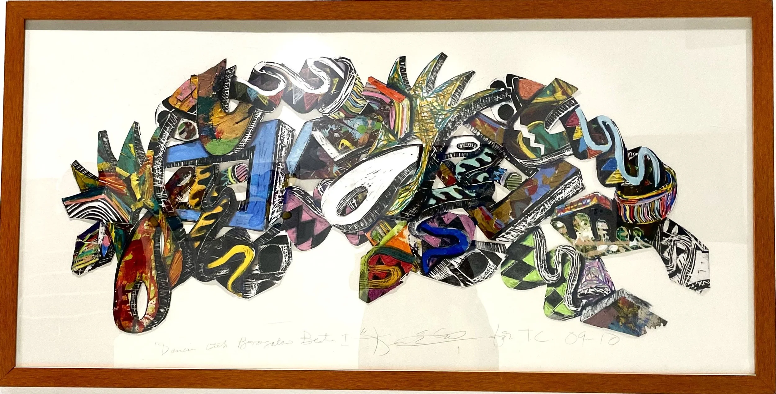 Kevin Cole, Dancing with Boogaloo Beat: for TC, 2009-10. Layered cutout.