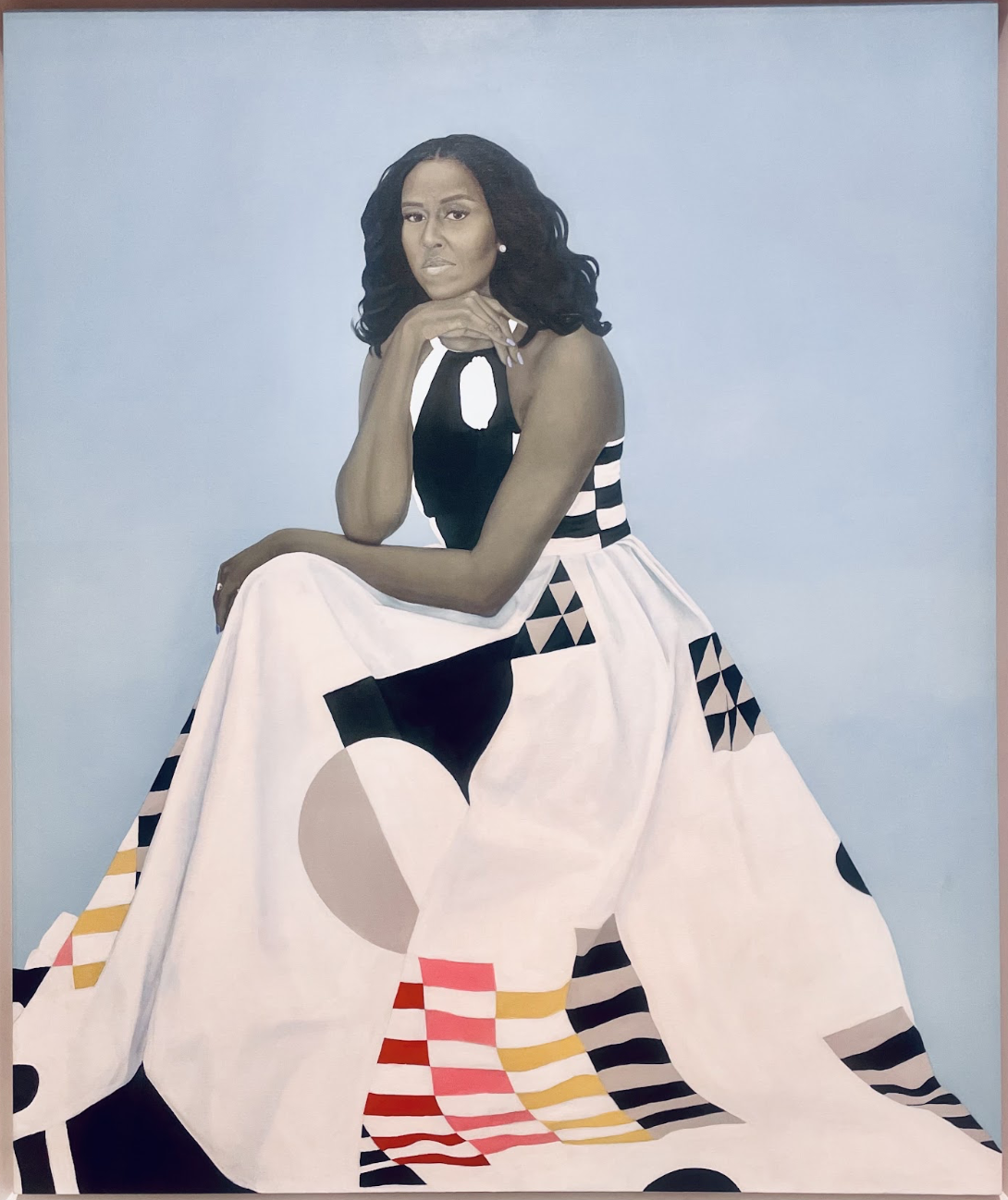 Michelle LaVaughn Robinson Obama, 2018. Oil on linen.