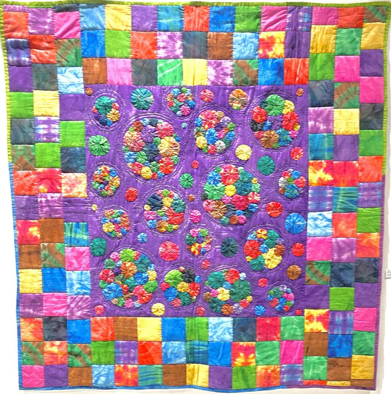 The Circle Continues #2, 2005-2006. Hand-beaded, hand-dyed, hand-painted, and hand-quilted.