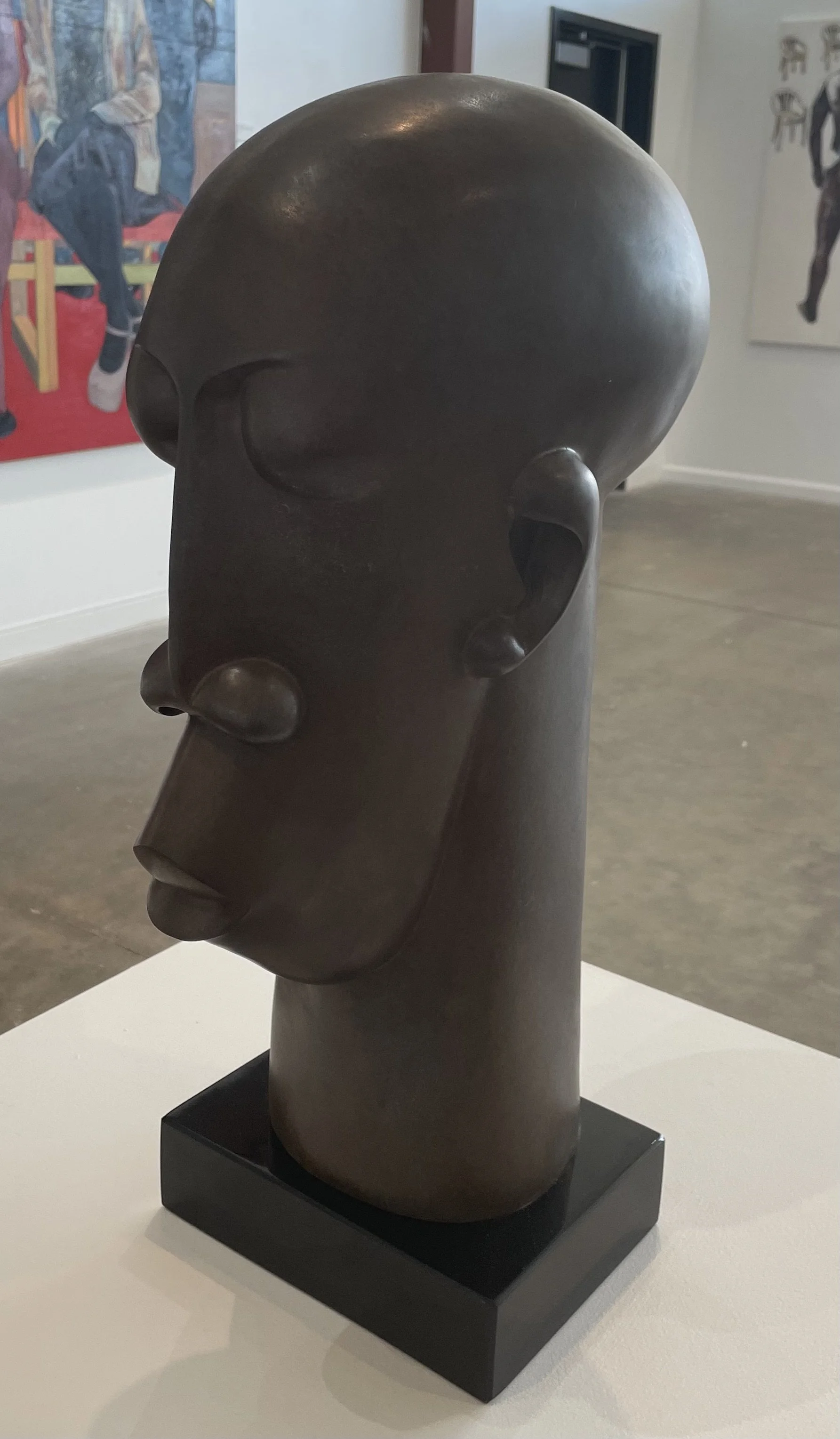 Dumile Feni, Head (5/8), 1979. 19.5 x 8 x 12," bronze