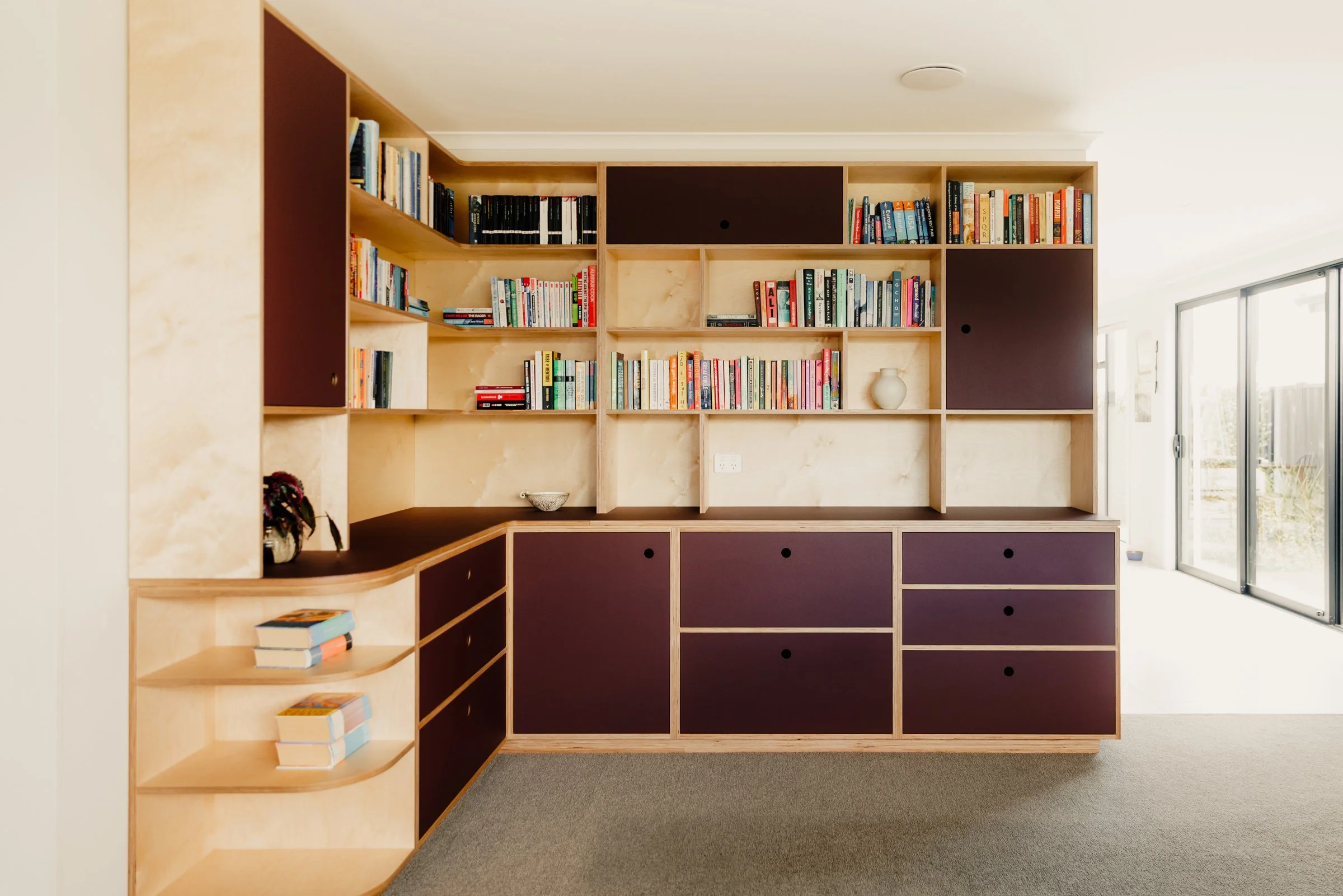 Bookshelf and Sideboard