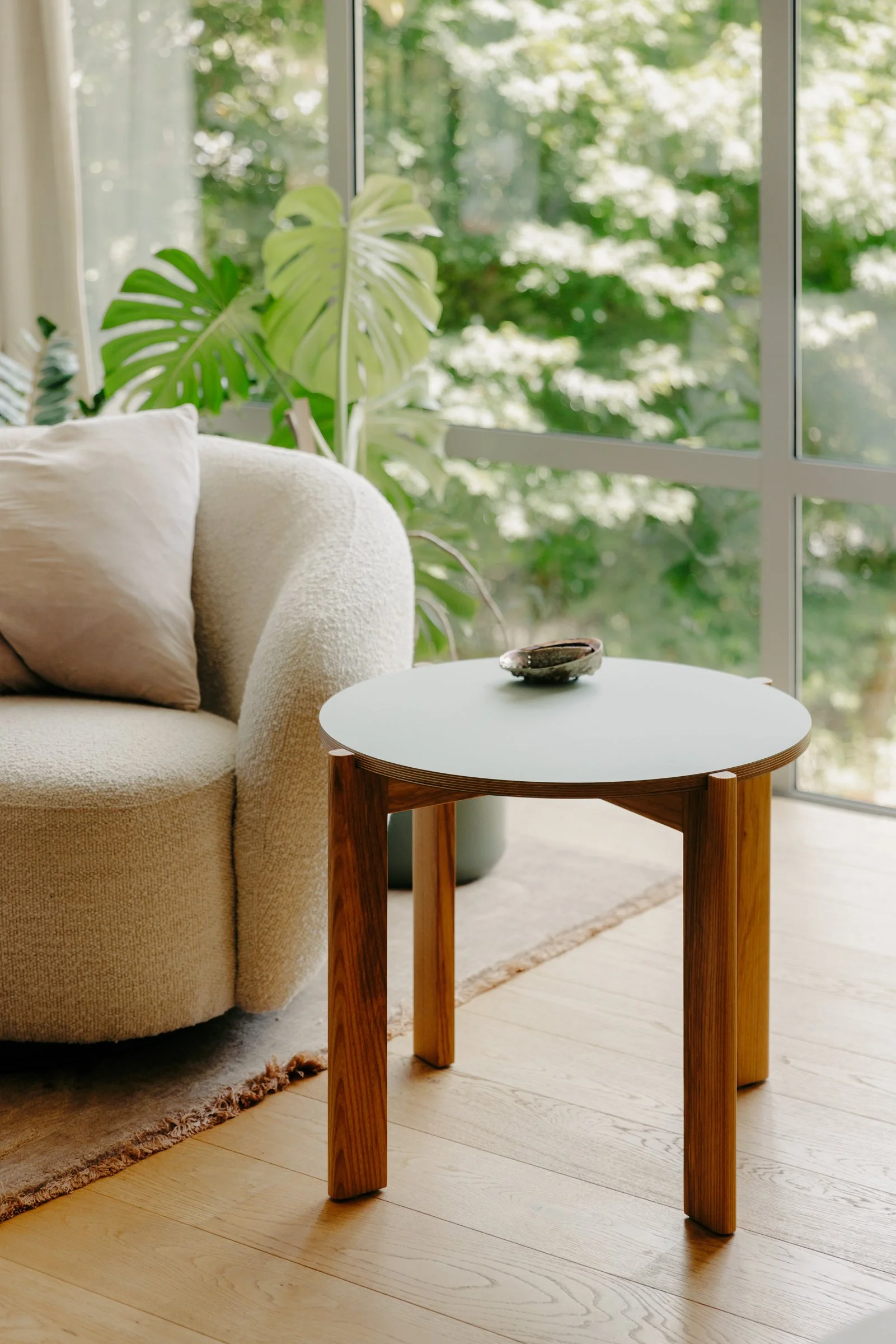 Recessed Ash Side Table - Kea