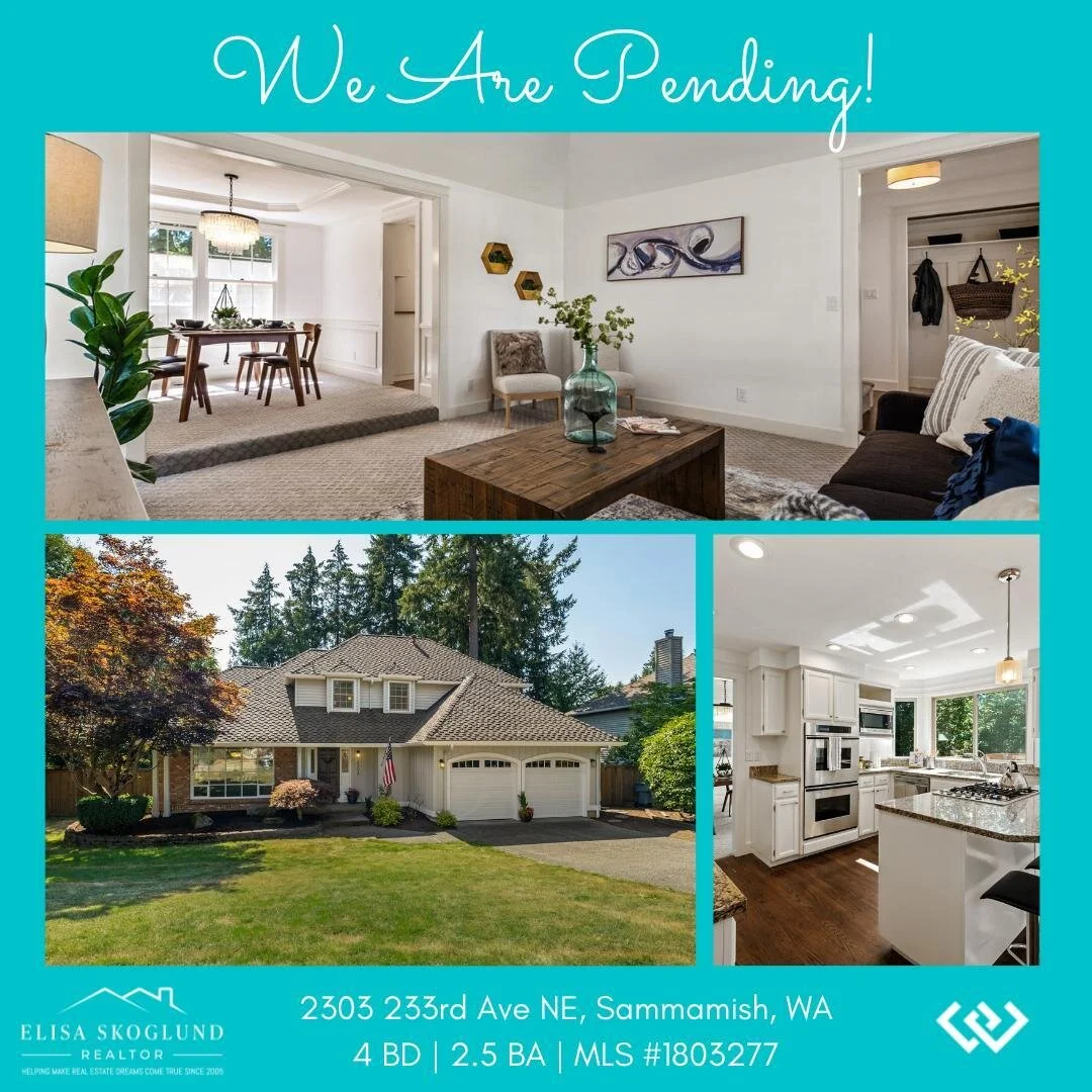 Congratulations to my clients on going #pending on their #Sammamish home!  Multiple offers &ndash; 15 to be exact - with 33% over asking price!  Contact me today to see how we can get your home ready for this hot market! 

#ElisaSkoglund #ElisaSkoglu
