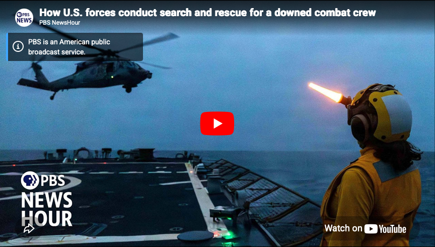 How U.S. forces conduct search and rescue for a downed combat crew