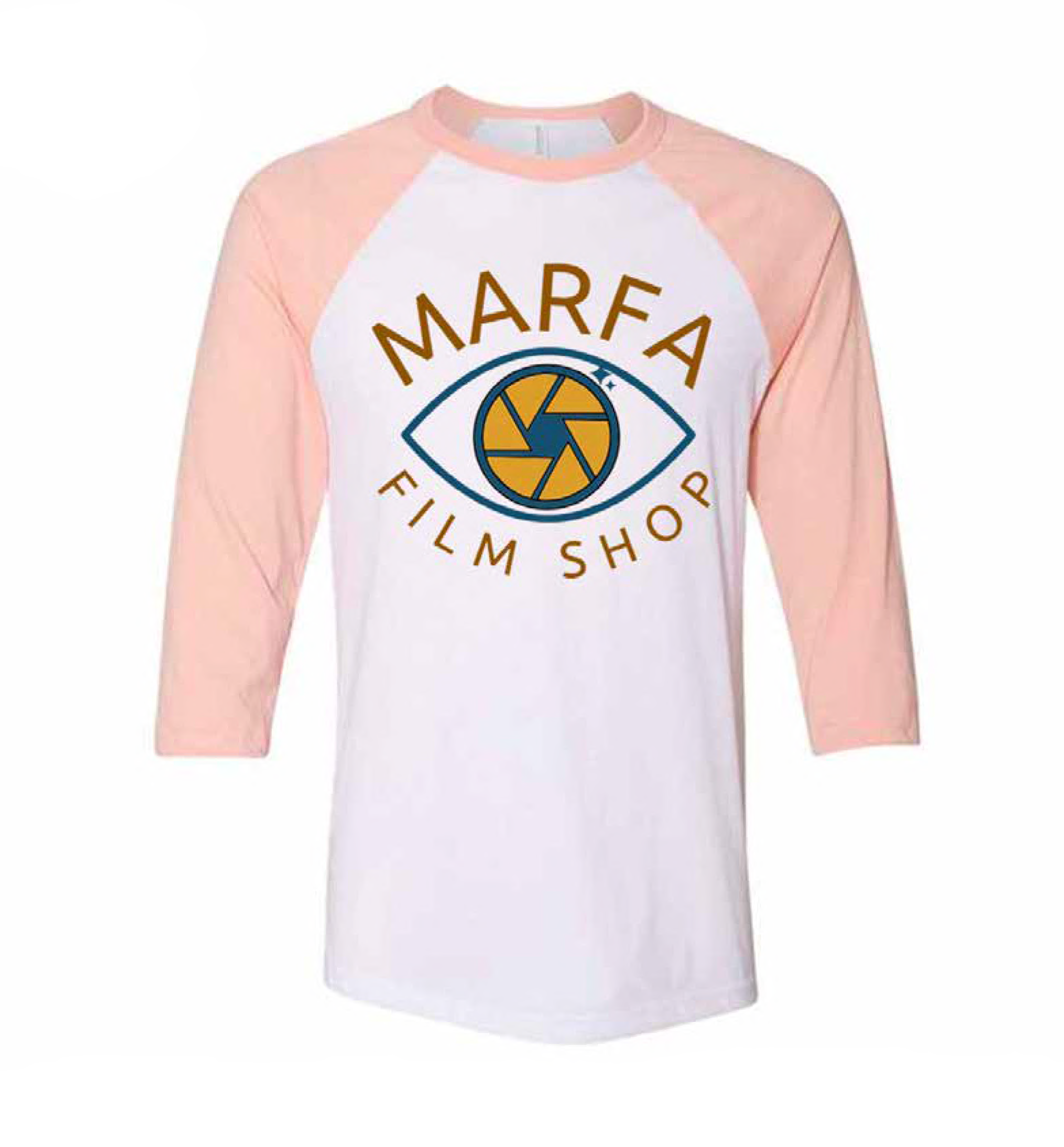 peach baseball tee