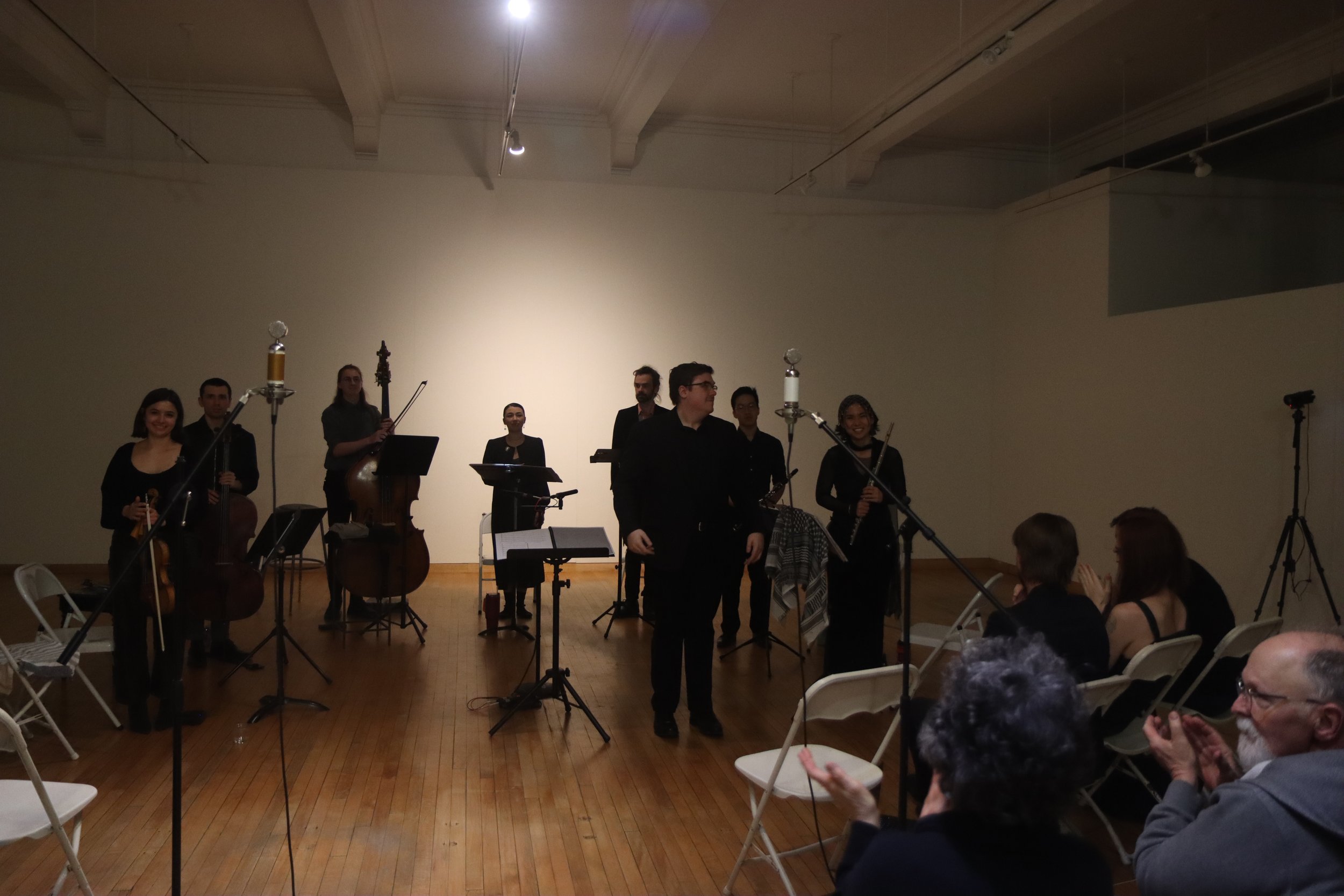 the full ensemble during bows