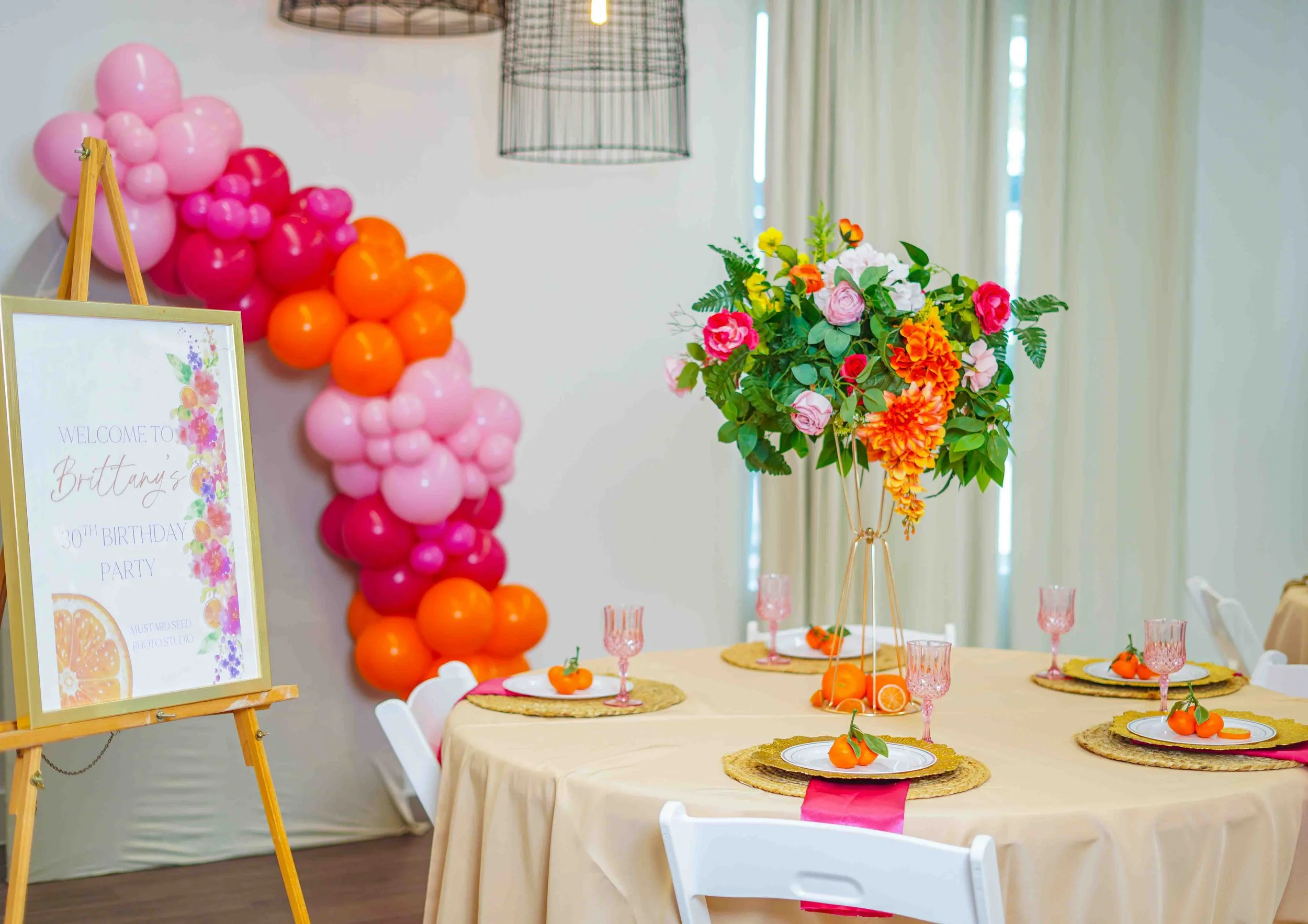 Intimate event venue in North Dallas with table setup for small gatherings and celebrations near Farmers Branch and Plano. This image showcases our modern event venue located in North Dallas, available for rent for intimate gatherings and celebration