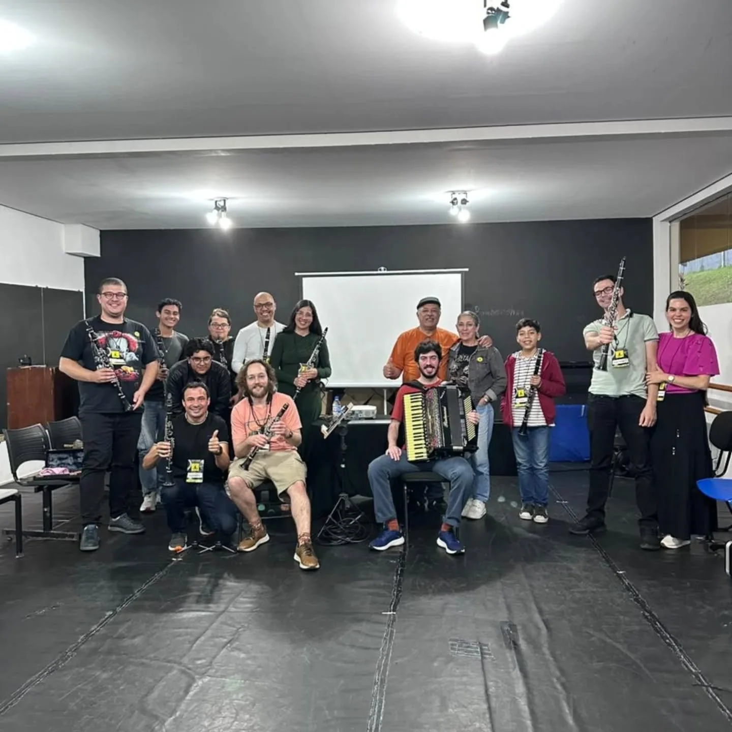 Super contente e honrado de participar da 4a imers&atilde;o para clarinetista conduzida pela @ciaclarinete como professor!