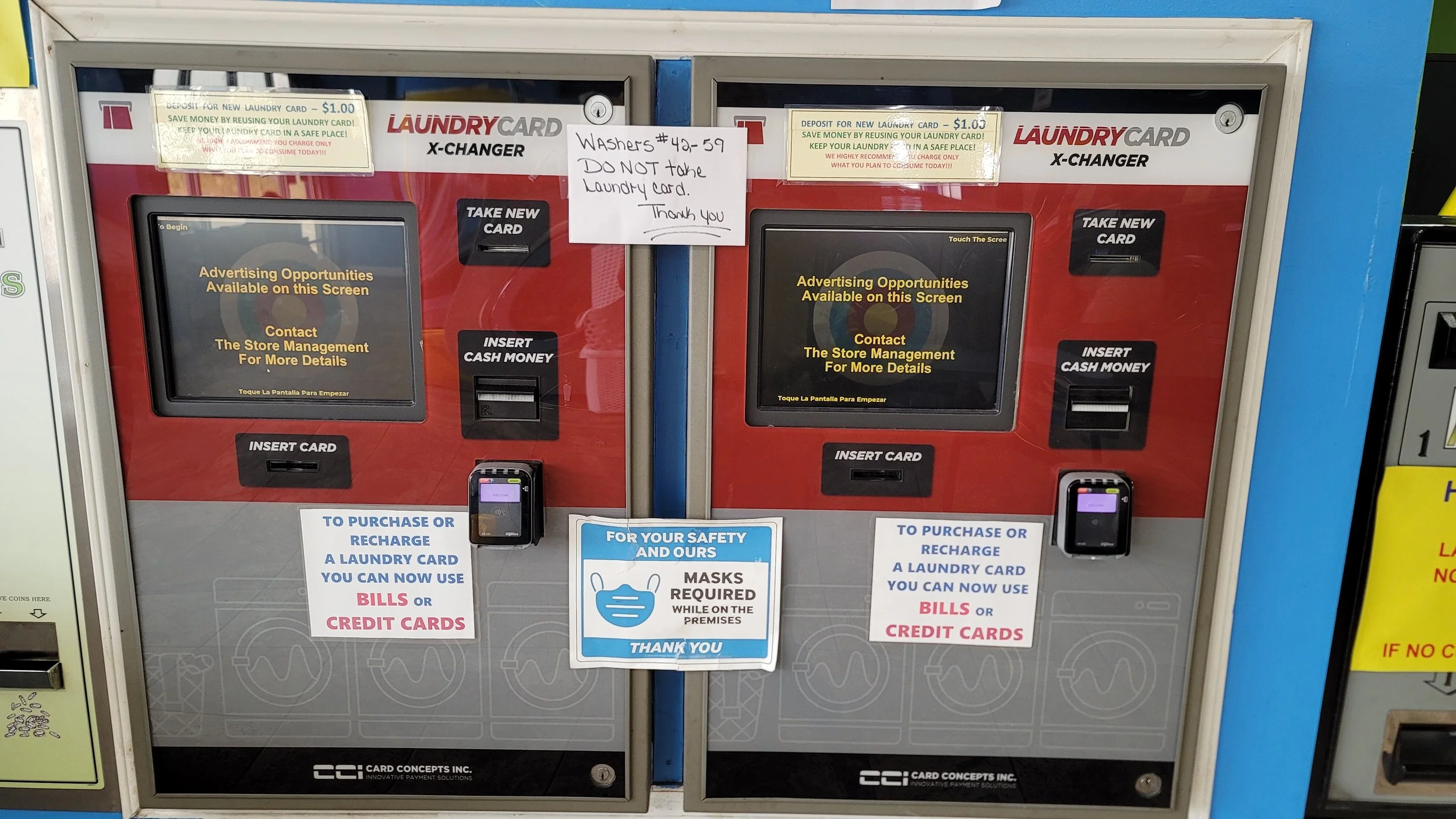 Laundry Loyalty Card Kiosk