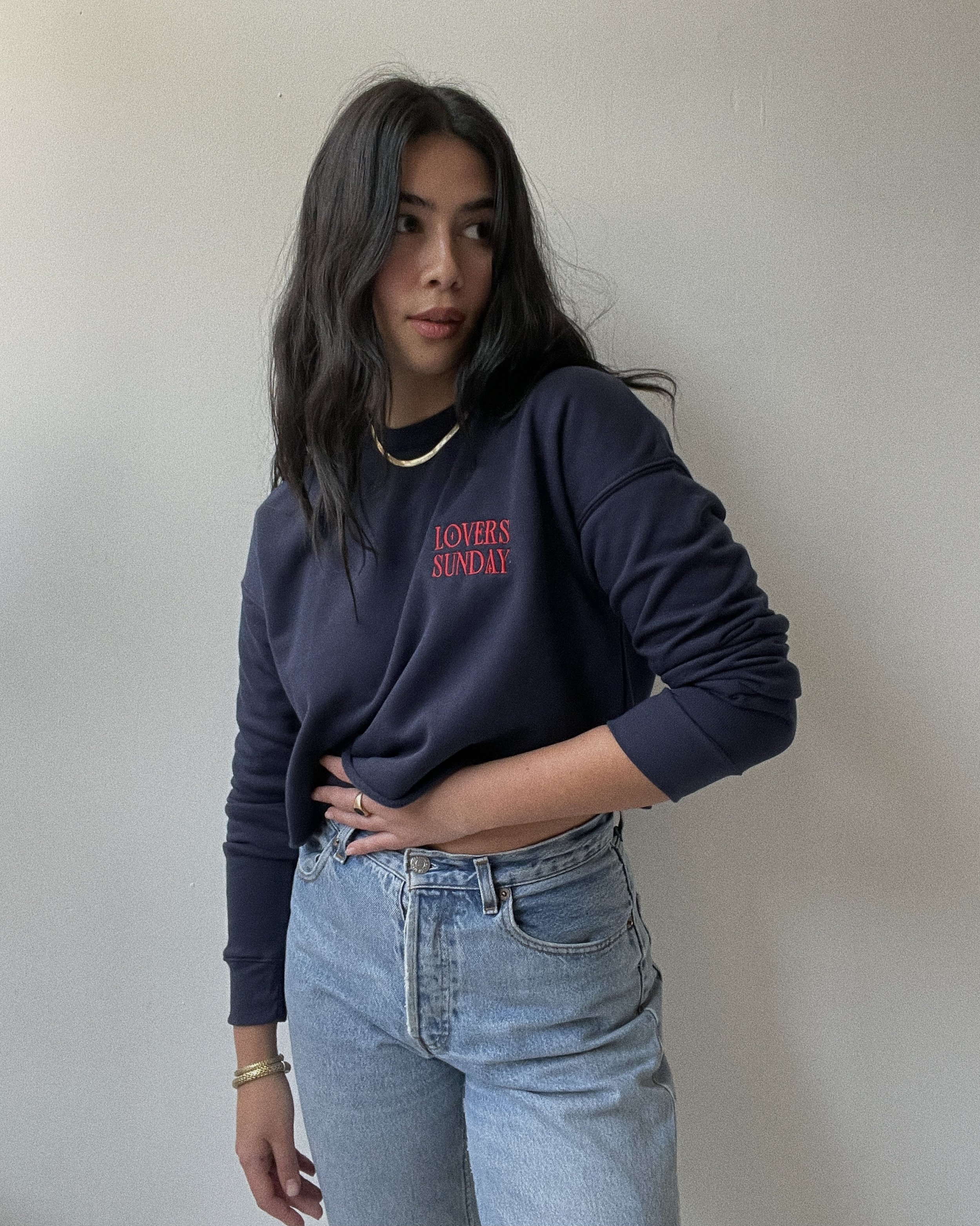 LOVERS CROPPED SWEATSHIRT — Lover's Sunday