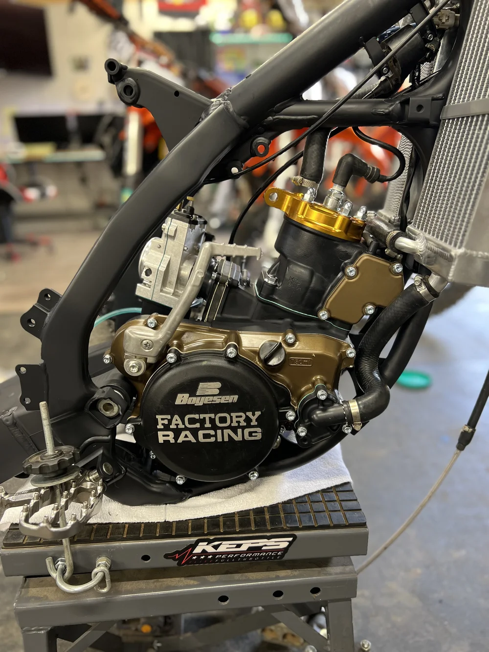 Factory race engine build