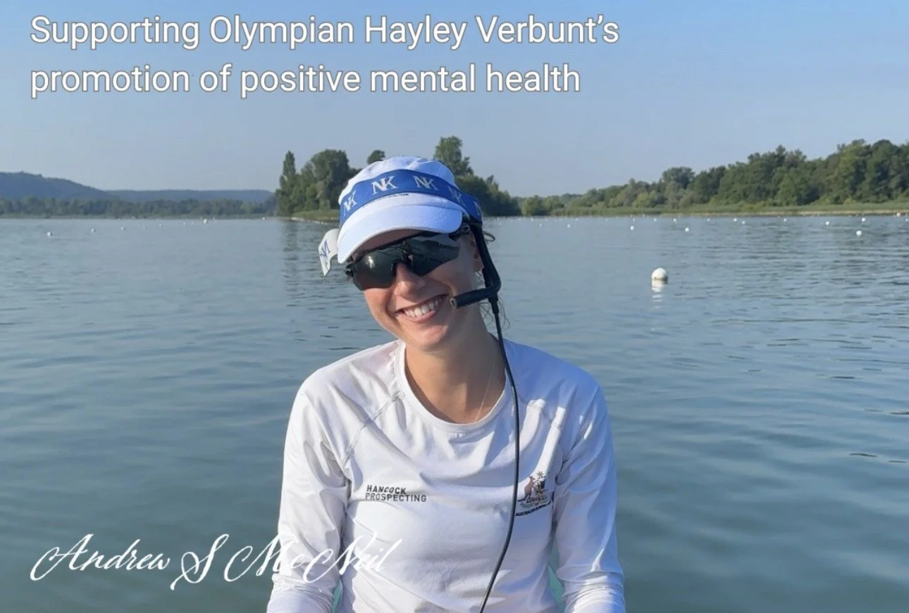 Supporting Hayley Verbunt’s promotion of positive mental health