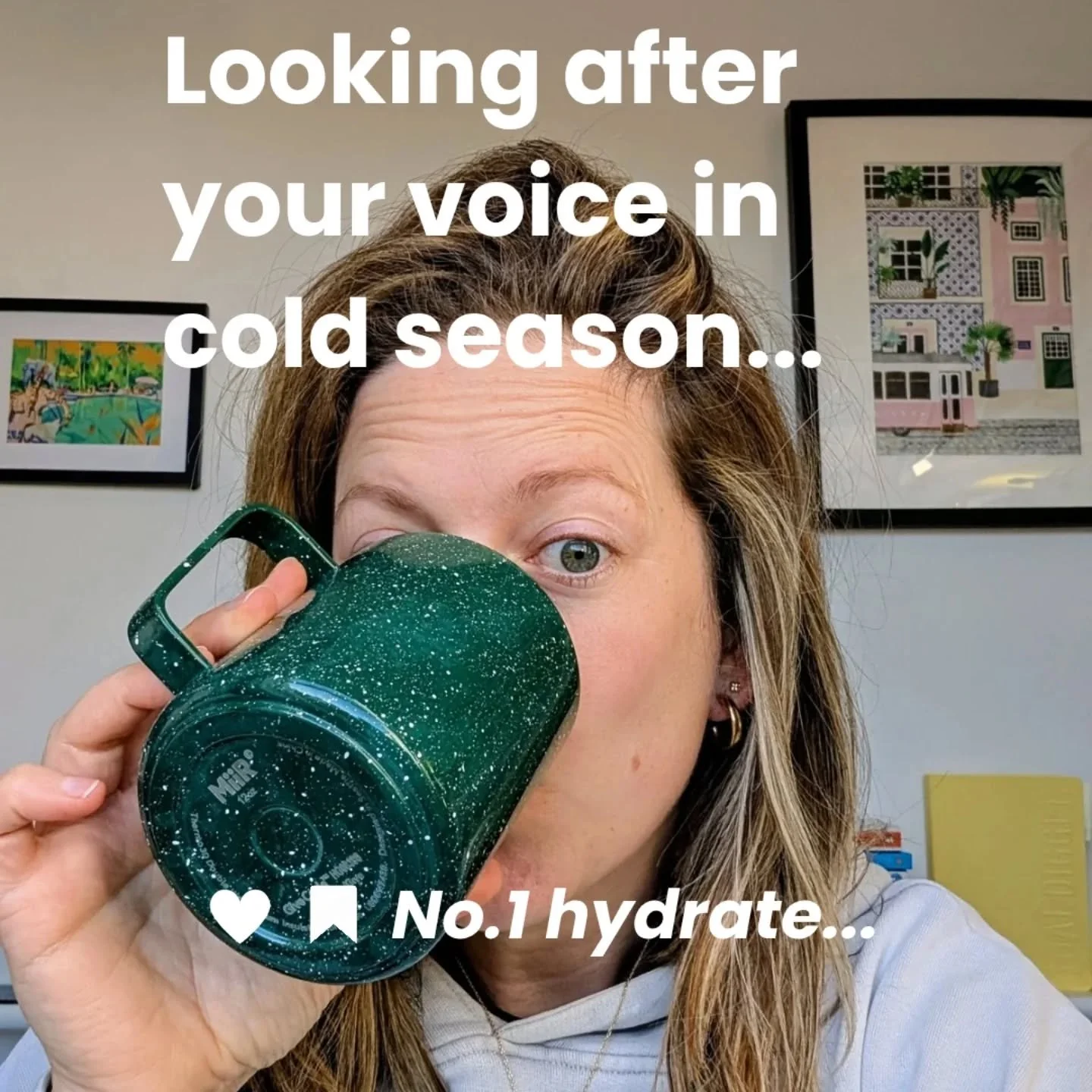 Why it matters? In my work I've seen how small consistent habits build vocal resilience. When your voice feels strong, you speak with more presence, clarity, and confidence no matter how frosty the day gets. And if you don't want to speak? At least y