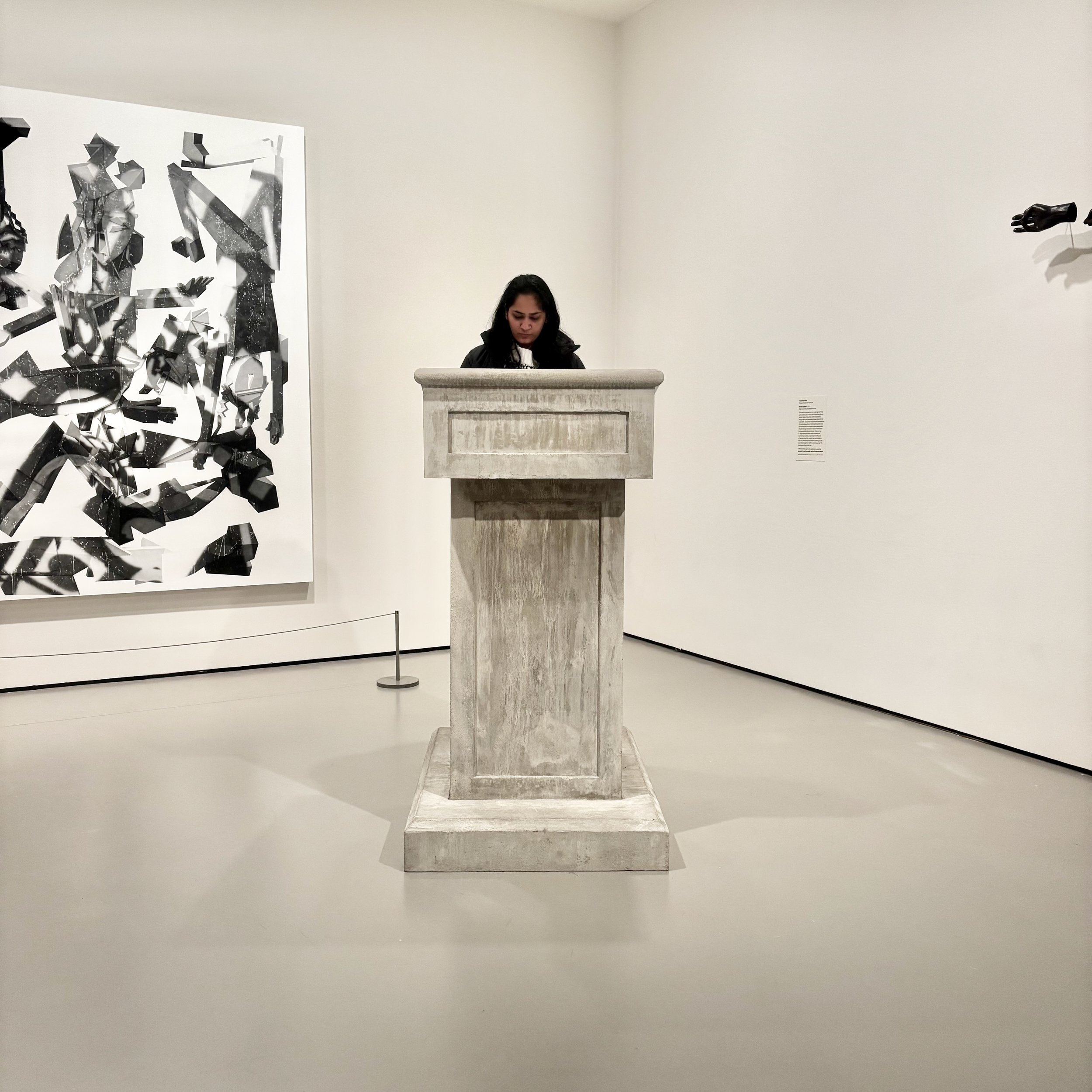 No, 2026, Performance at MFA Boston at Amalia Pica's Speak Now! lectern, Duration: 1 minute