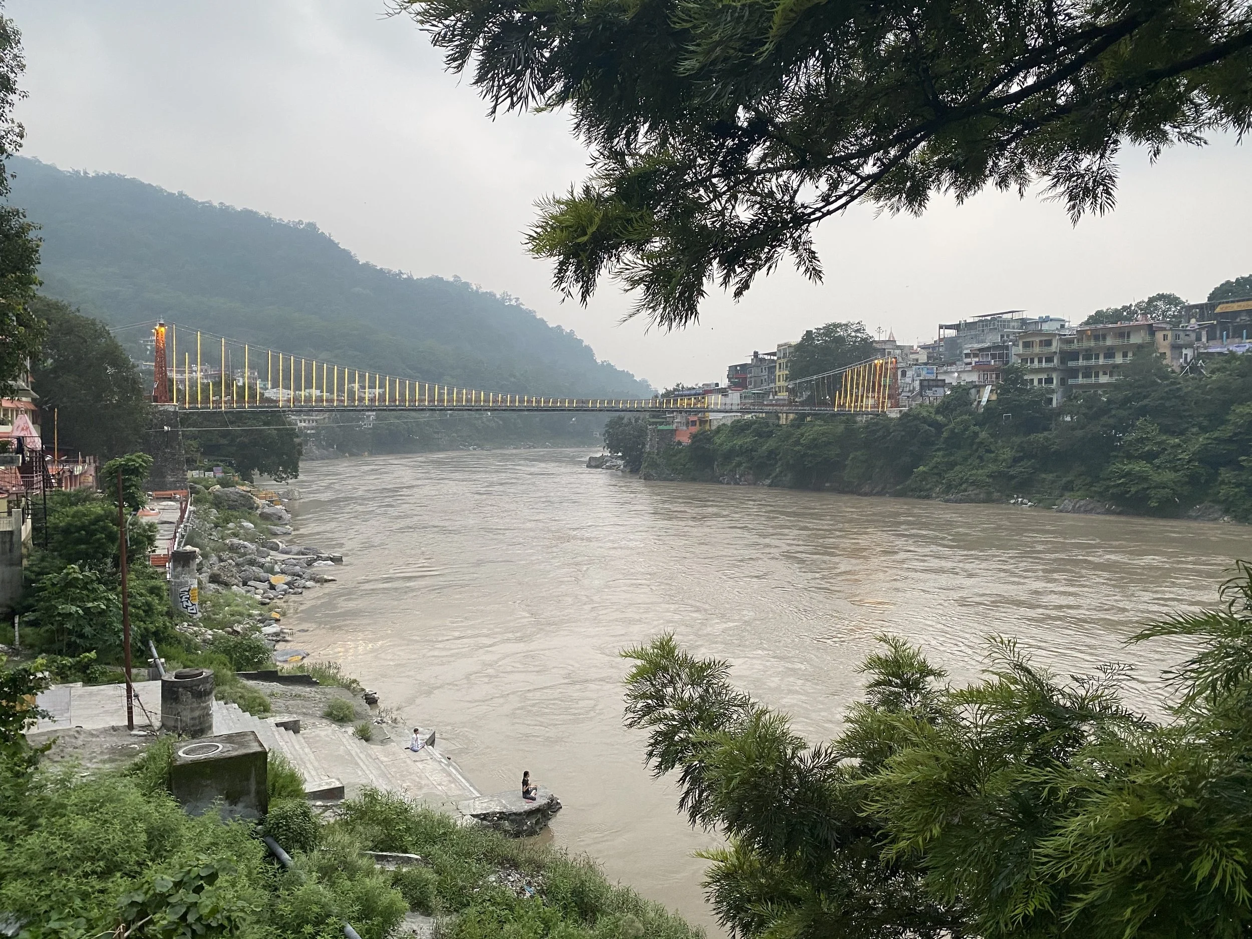 Laxman Jhula Bridge over the Ganges Rishikesh