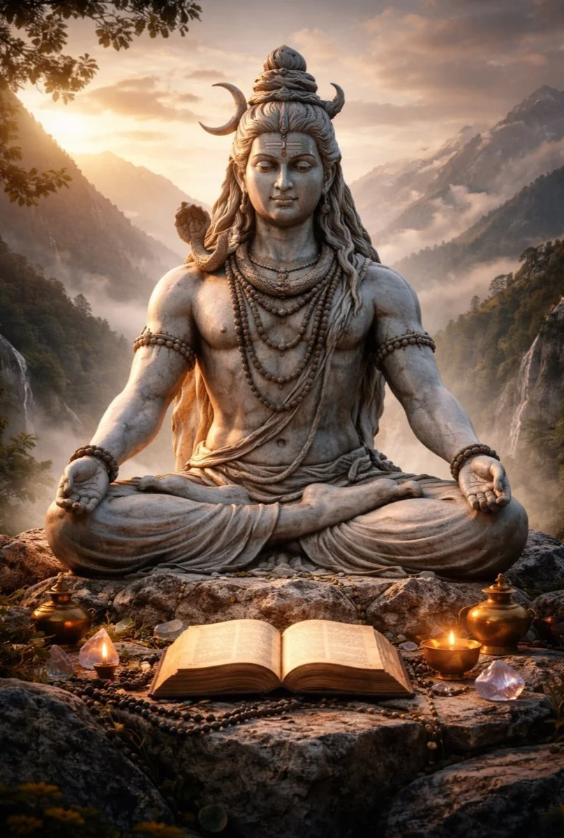 Shiva in meditative study