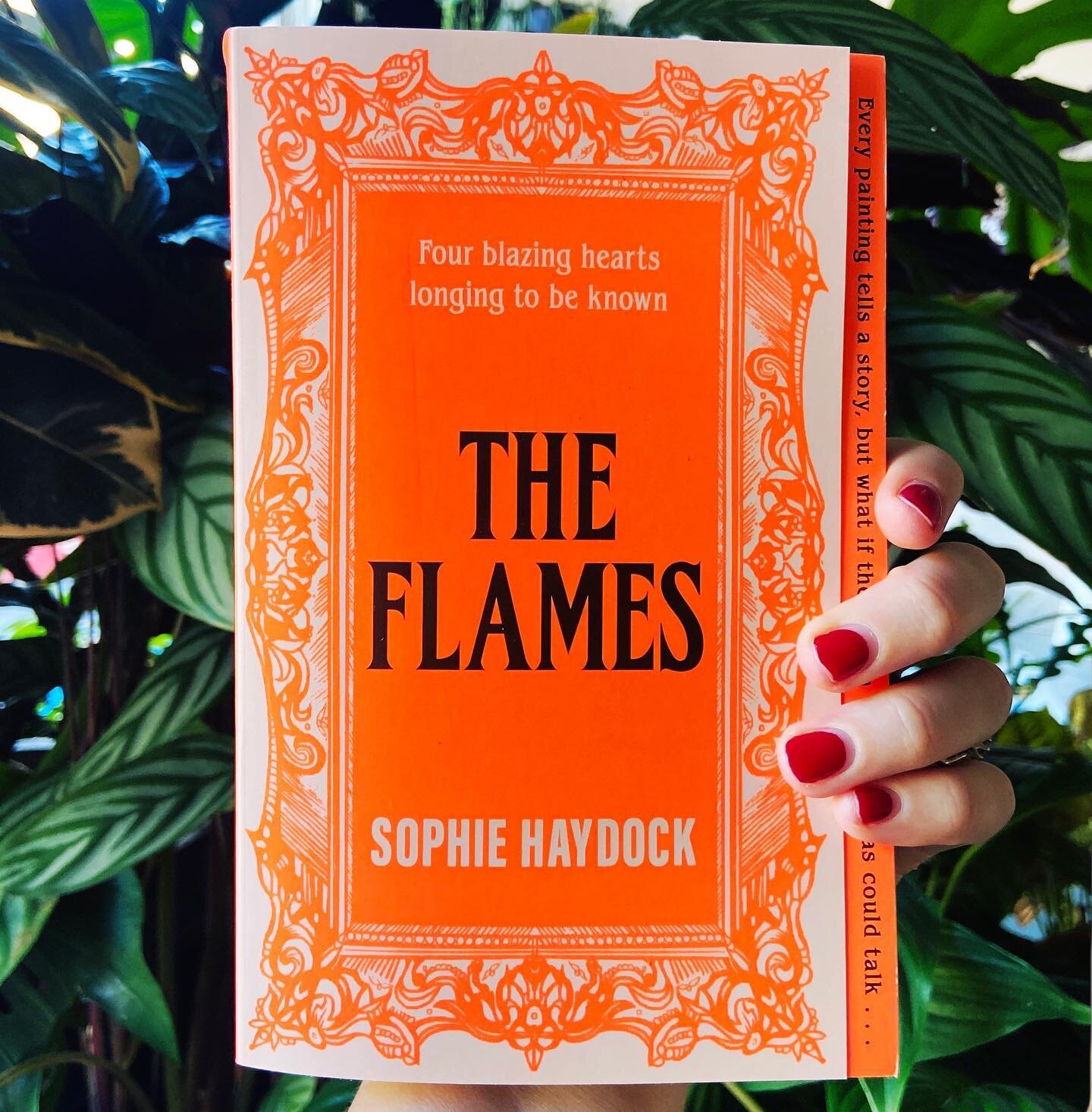 Every painting tells a story, but what if the women on the canvas could talk&hellip; 

This is the tagline for my debut The Flames, and pictured here is the bold and brilliant cover (design by @becikelly) for the advance proofs, which are being sent 