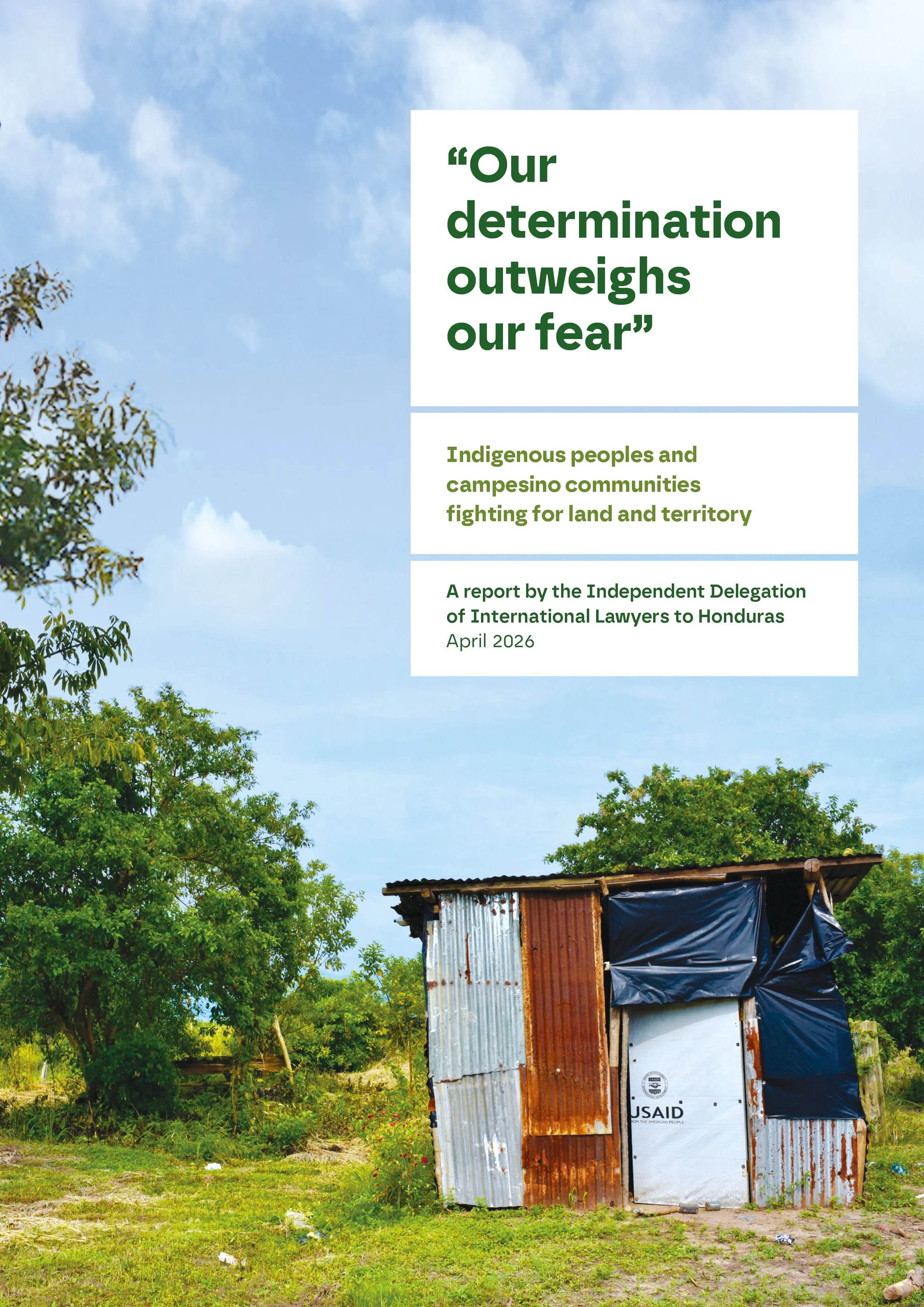 "Our Determination Outweighs Our Fear": Indigenous peoples and campesino communities fighting for land and territory in Honduras