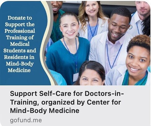 For Giving Tuesday this year, I am excited to share this fundraiser to raise funds to support scholarships for medical students, residents, and fellows to attend the Center for Mind Body Medicine's Professional Training Program in the spring of 2023.