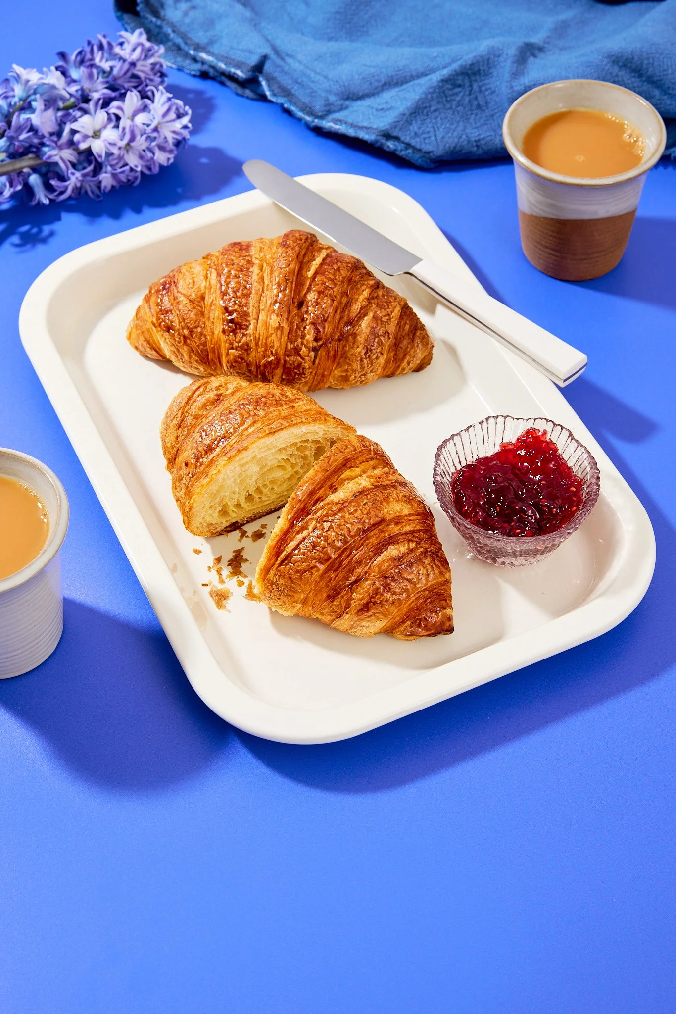 Croissant with jam from Little Sugar Bakery at the Good Shed in Canterbury