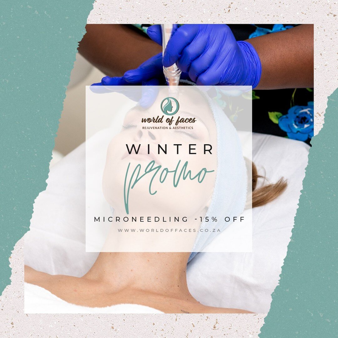 Start your week with healthy, glowing skin. Book any microneedling treatment this winter and receive 15% off! 

Click the link in our bio (or head over to www.worldoffaces.co.za) to take advantage of our winter promo.

#WorldOfFaces #LoveYourSkin #Sk