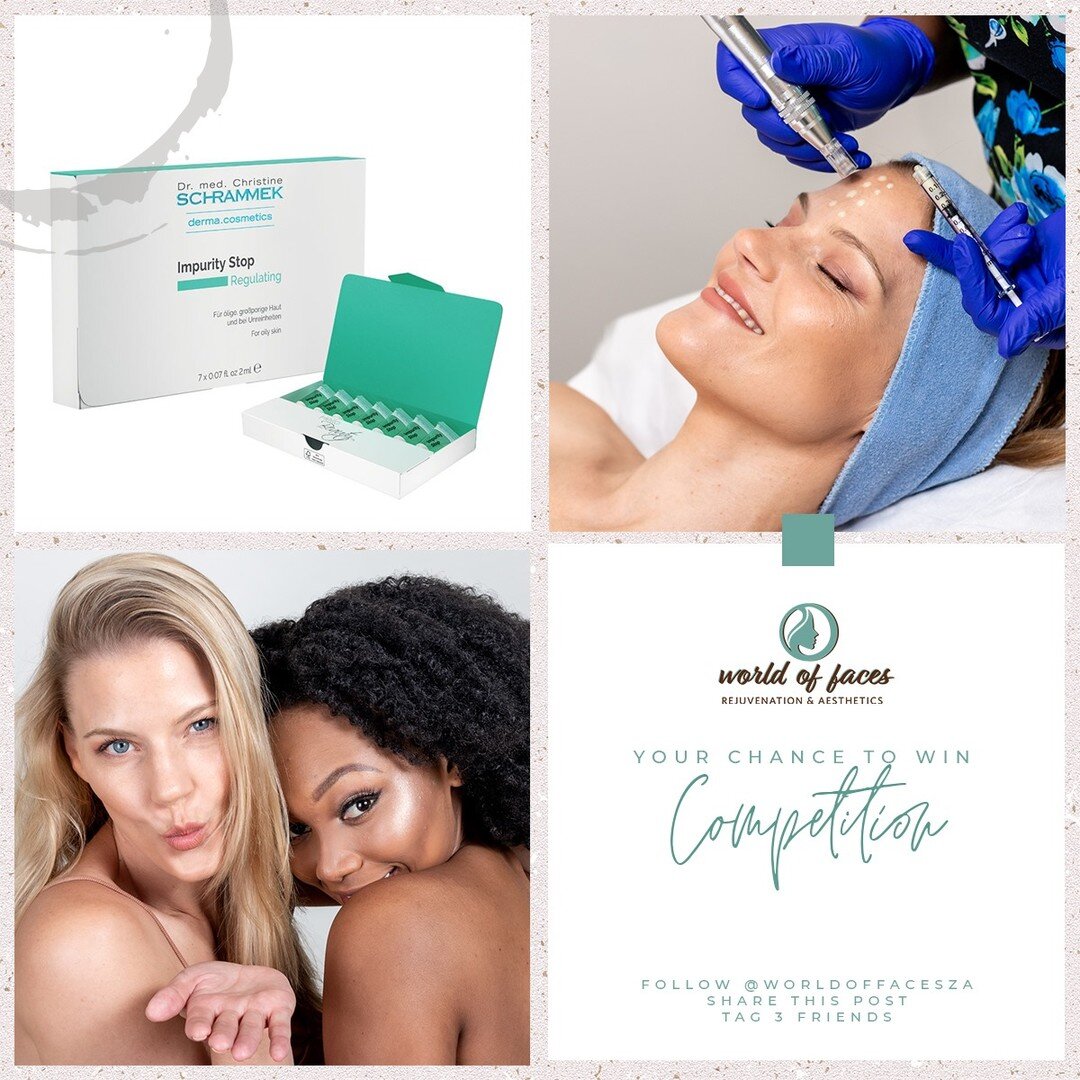 WIN! With World of Faces this July. We&rsquo;ve put together the perfect prize that will kickstart your skincare goals and includes your choice of microneedling treatment as well as a take-home treatment of Dr Schrammek&rsquo;s Impurity Stop ampoules