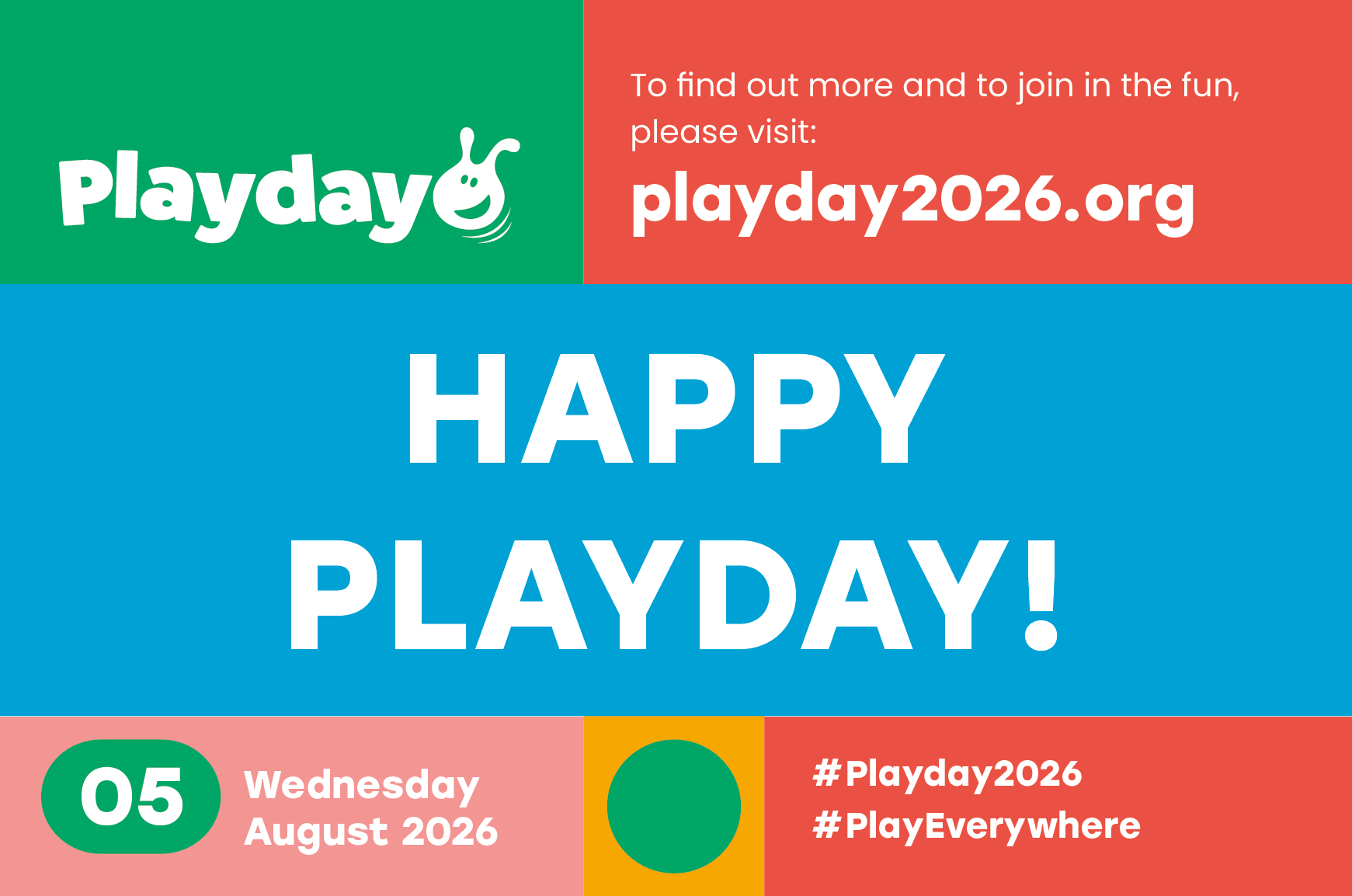 Playday 2026 - play here, there and everywhere