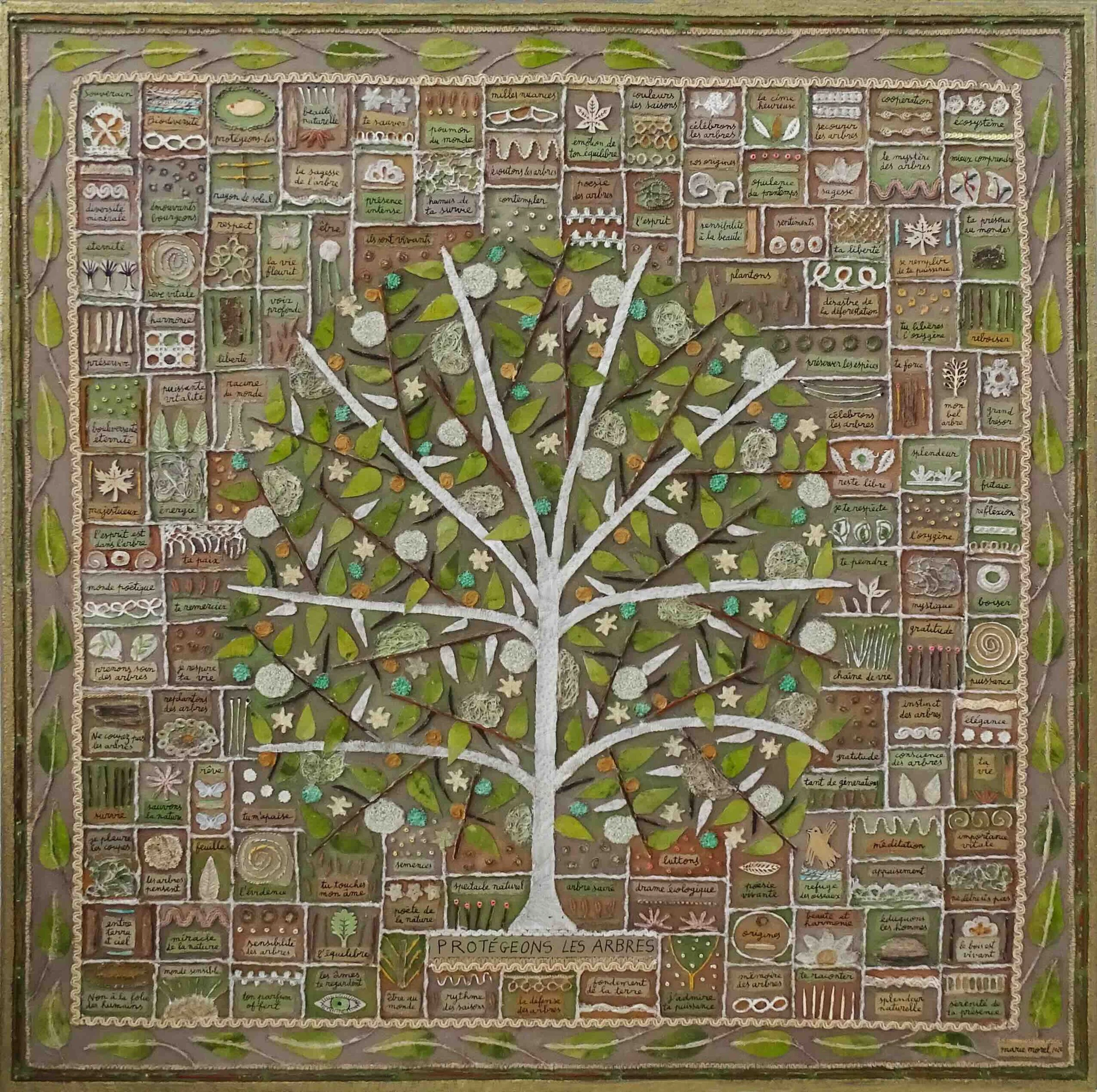 Marie Morel 6 - Protégeons les arbres, 80 x 80 cm, 2022 Marie Morel.jpg
