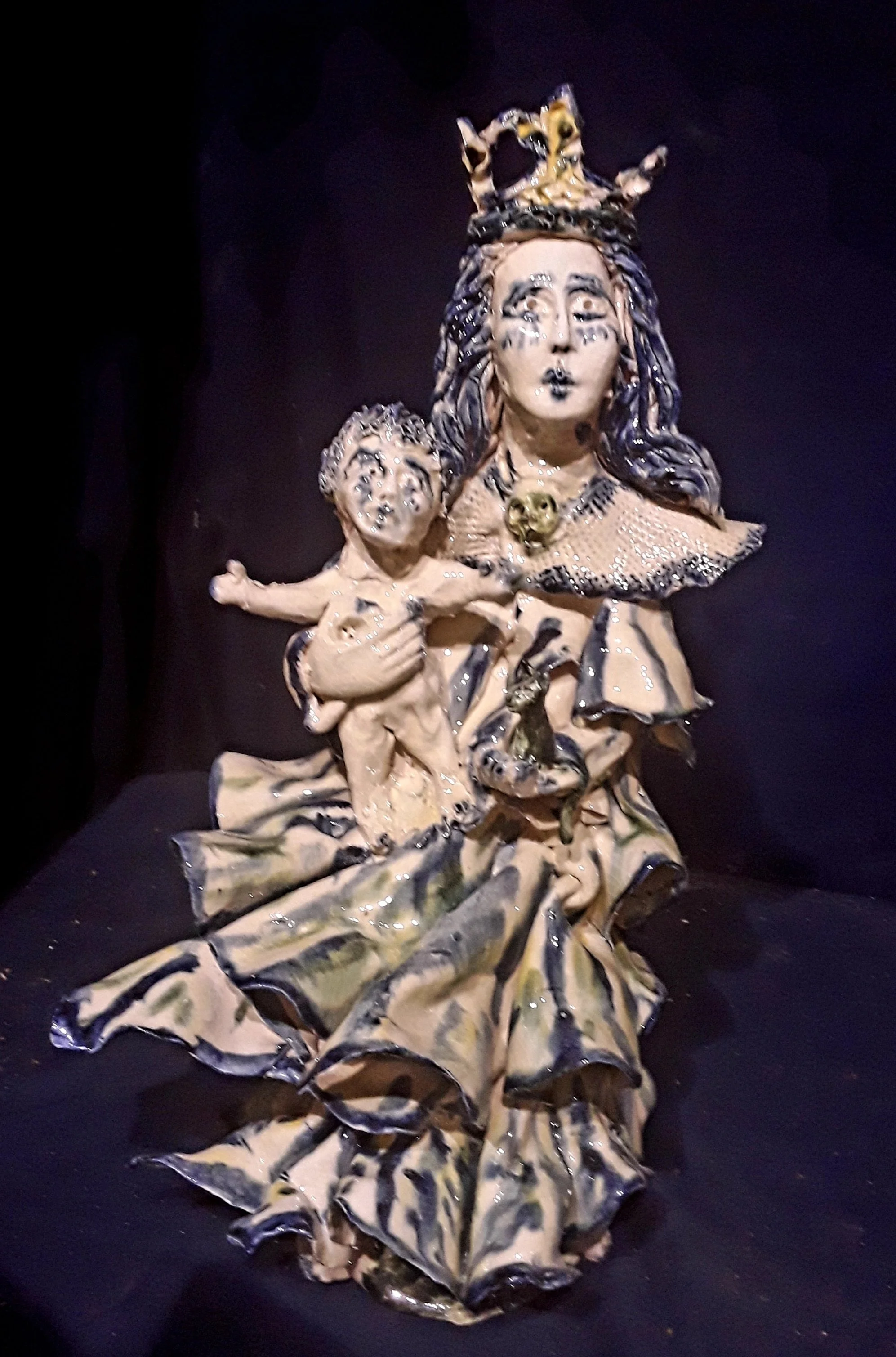 Maternité terre vernissée H 35 cm.jpg