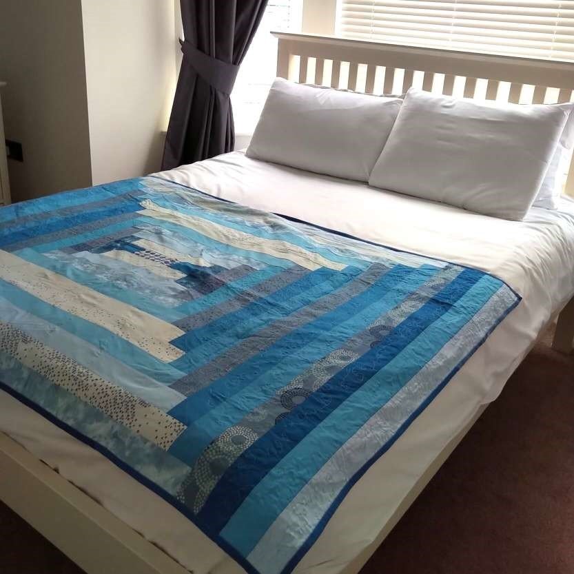 Custom Cosy Quilt in Blue