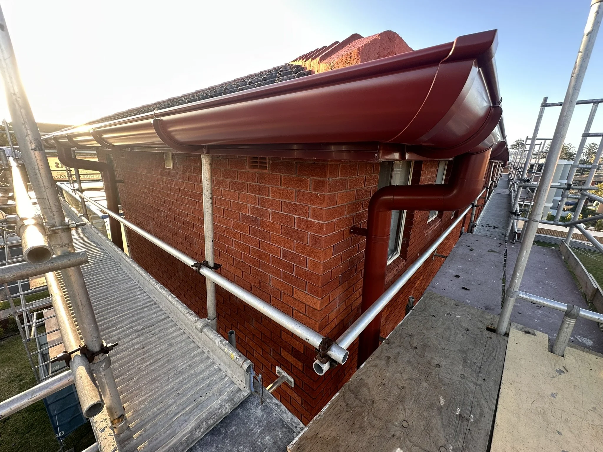 200mm Half Round with 150mm Downpipes in Dee Why