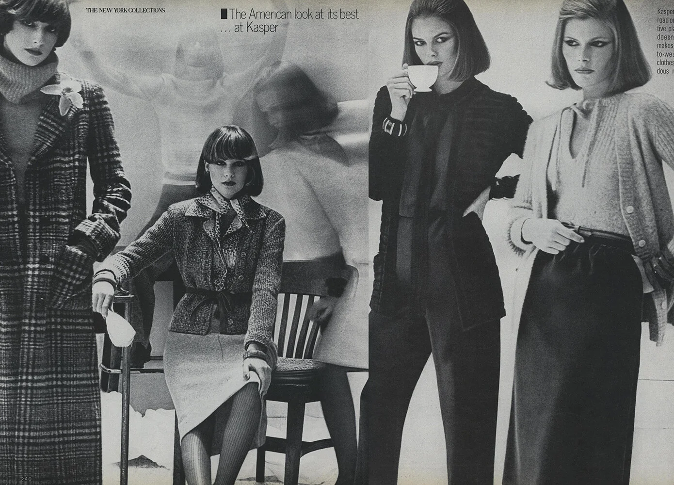 Editorial by Duane Michals for Vogue, September 1975.