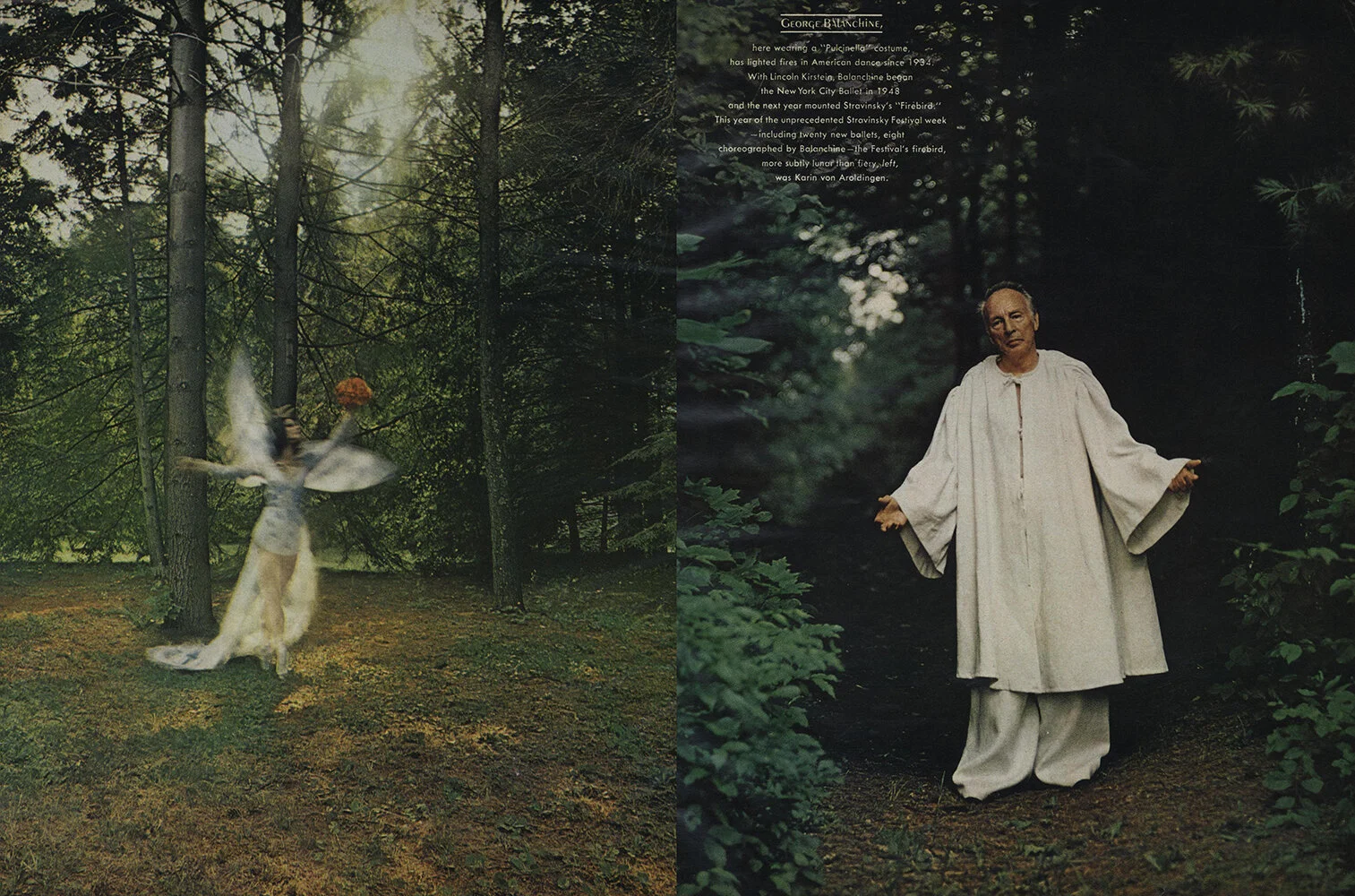 Balanchine and the NYCB for Vogue, December 1972.