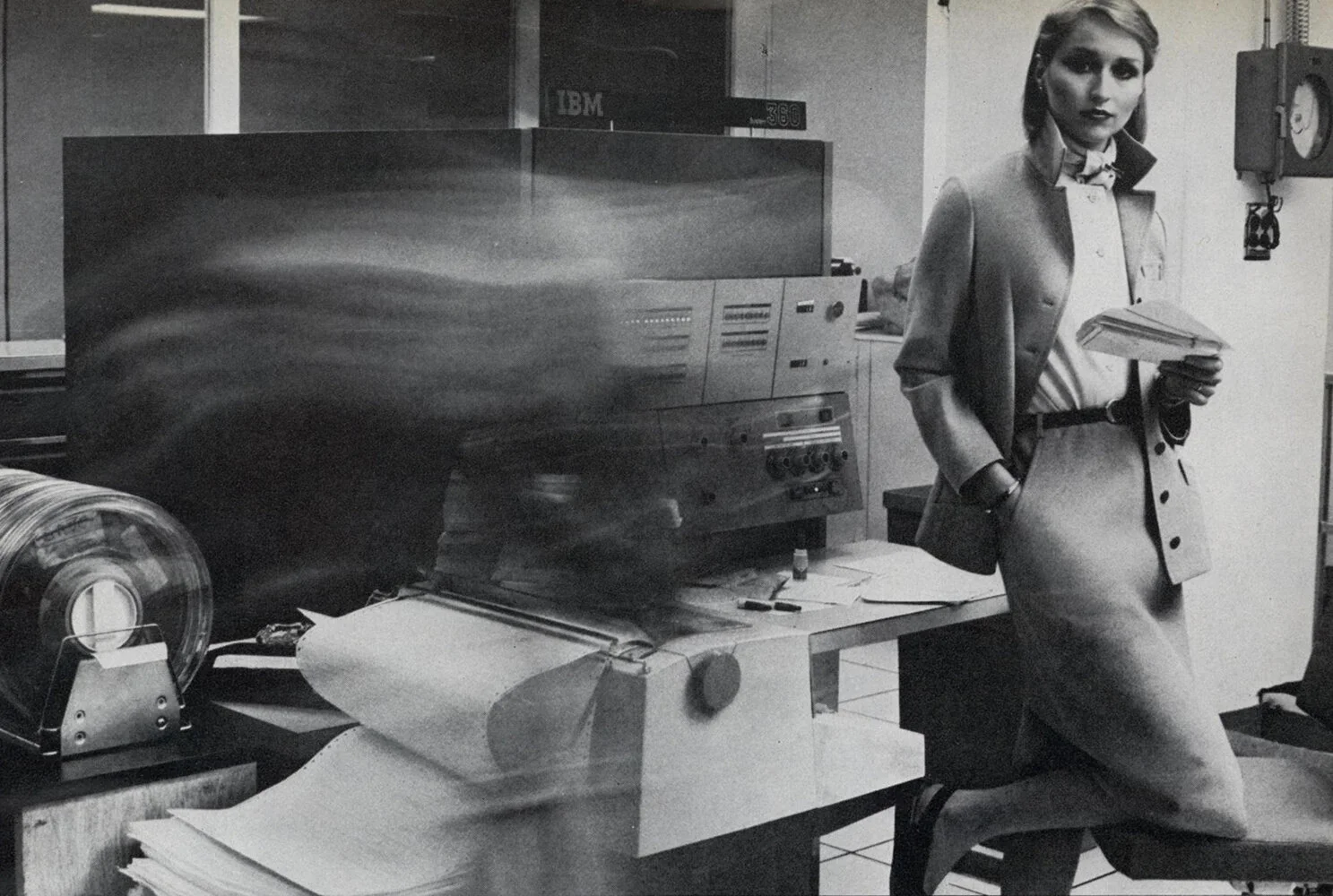 From an editorial by Duane Michals for Vogue, February 1976.