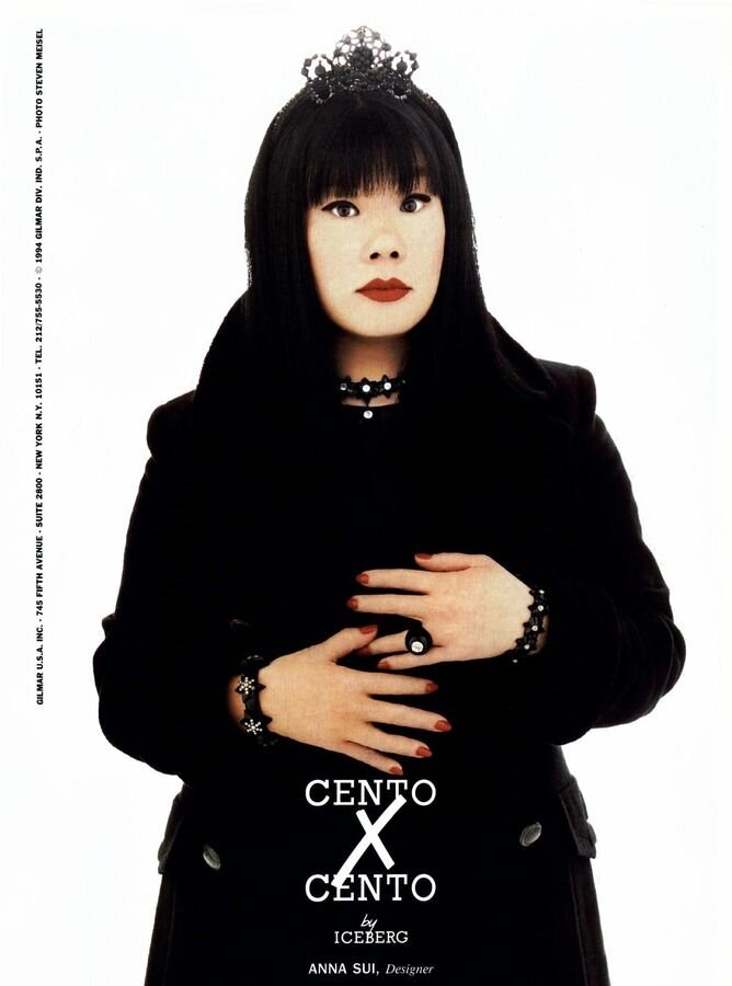 Anna Sui for Cento x Cento by Iceberg Campaign, f/w 1994. Photographed by Steven Meisel.