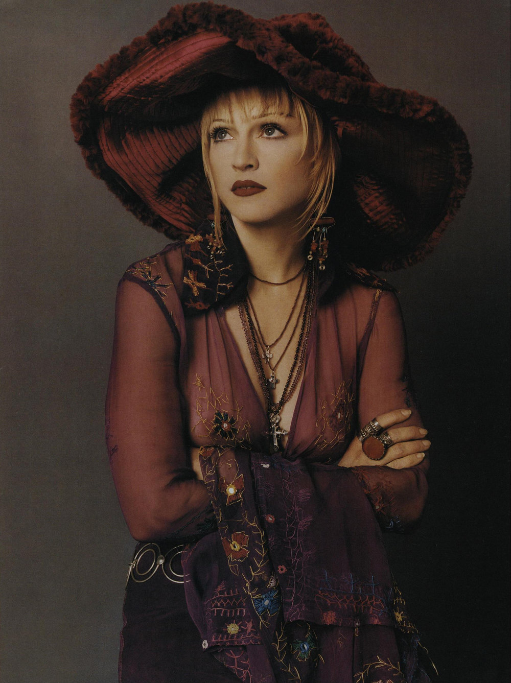 Madonna in Anna Sui. Photo by Steven Meisel for Vogue, October 1992.