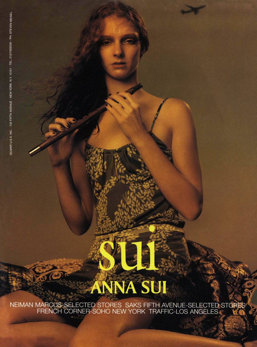 An ad for "Sui", her diffusion line, for spring 1998.