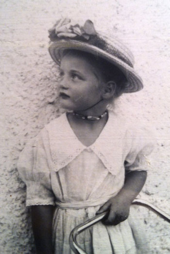 Ingrid as a small child in Transvaal, South Africa.