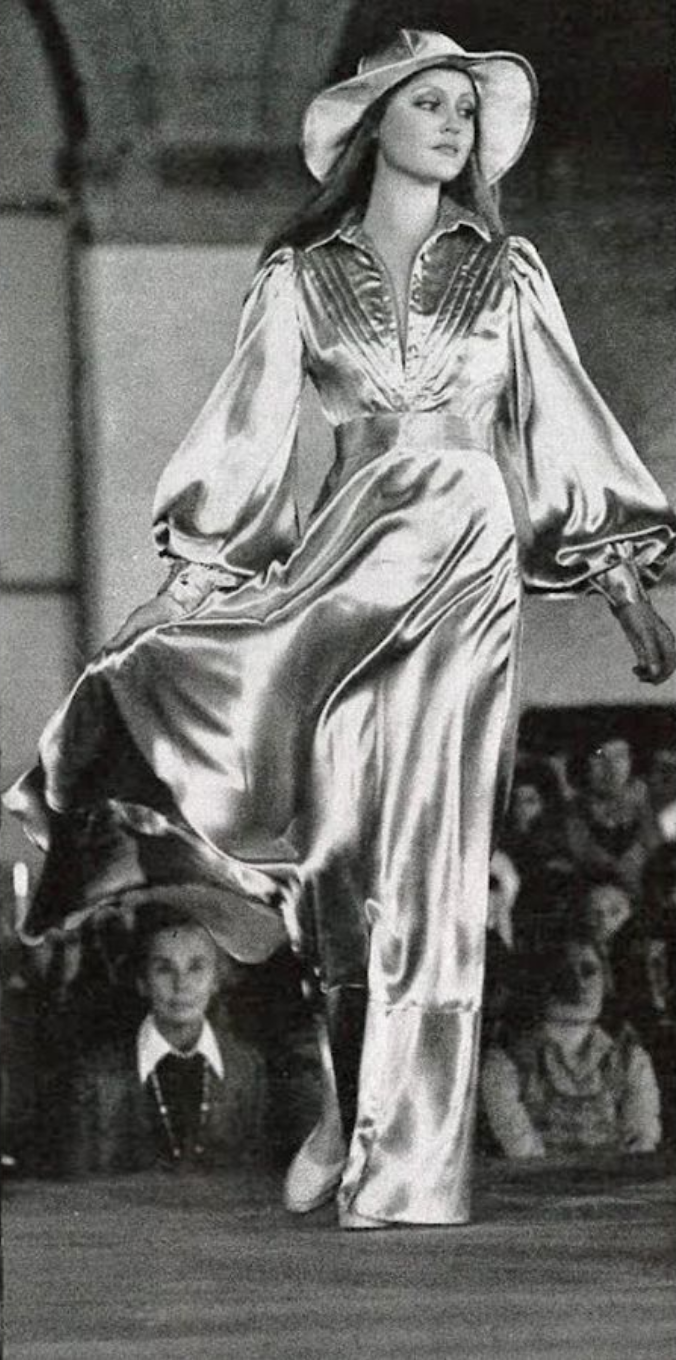 Modeling in London, c. 1971.