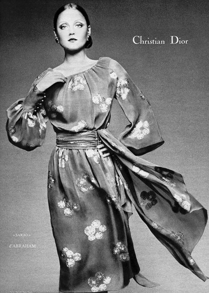 Ad for Christian Dior, c. 1972.