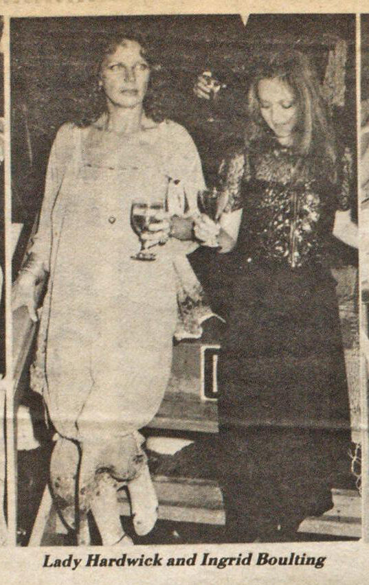Ingrid at a YSL perfume launch in NYC. Photo from WWD, September 22nd, 1978.