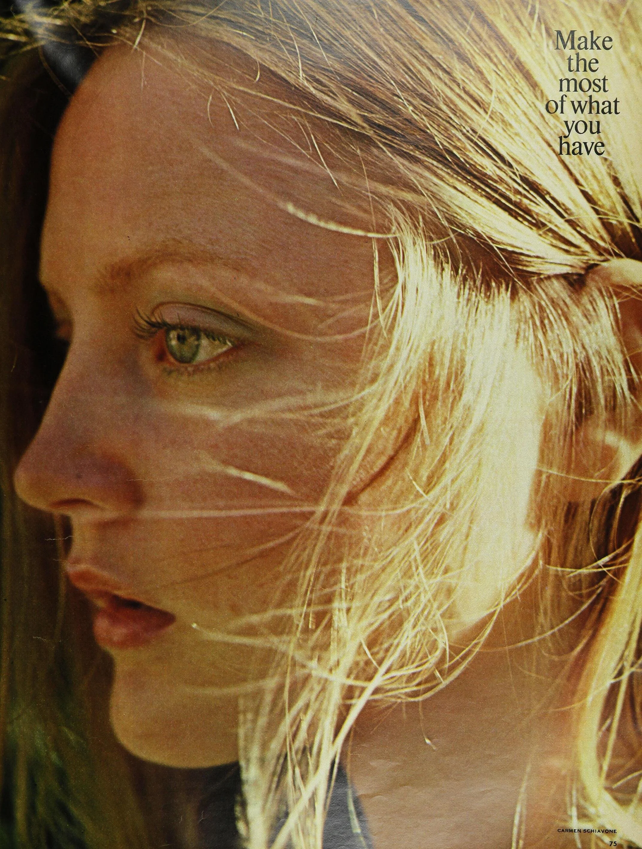 Ingrid photographed by Carmen Schiavone for Seventeen, July 1972.