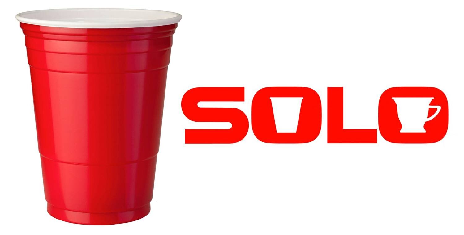 The Solo cup logo and red cup color, designed by Sandy Dvore.